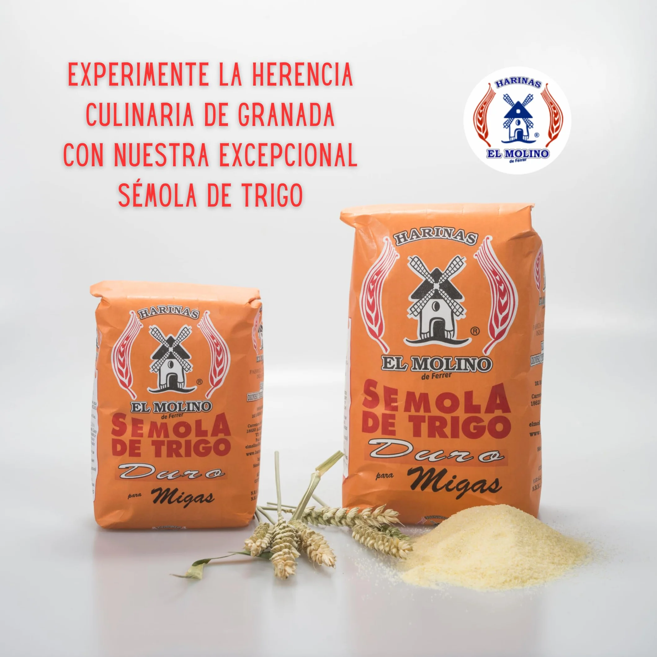 Sémola de Trigo Duro para Migas El Molino Molida a Piedra 2Kg