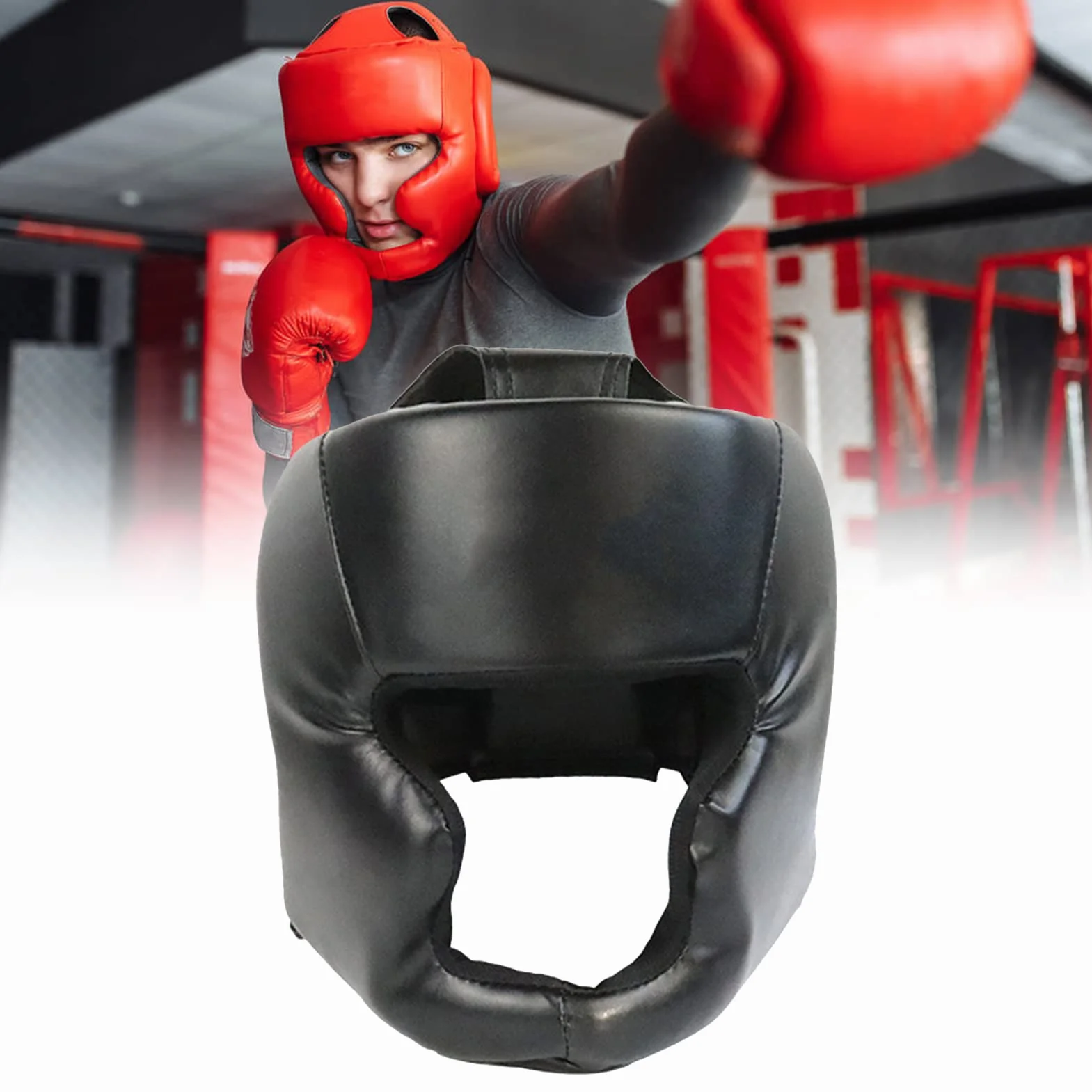 Casco de Boxeo Ajustable para MMA y Muay Thai - Protección de Cabeza Hombre Mujer