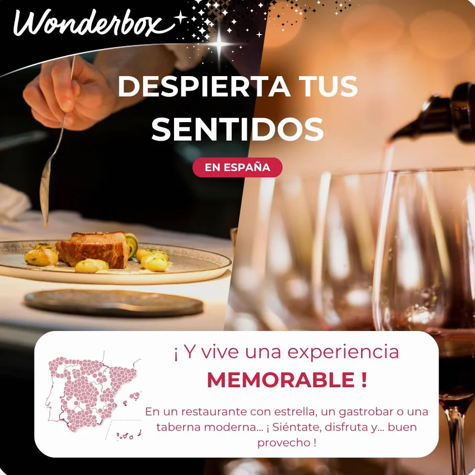 WONDERBOX Regalo Cena para Dos 1100 Restaurantes Seleccionados