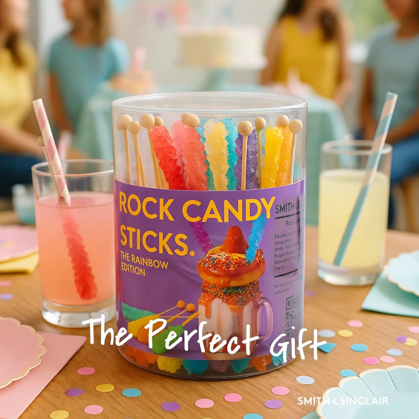 Rock Candy Sticks, Azúcar Cristal en Palillo, 8 Sabores 48x14 g
