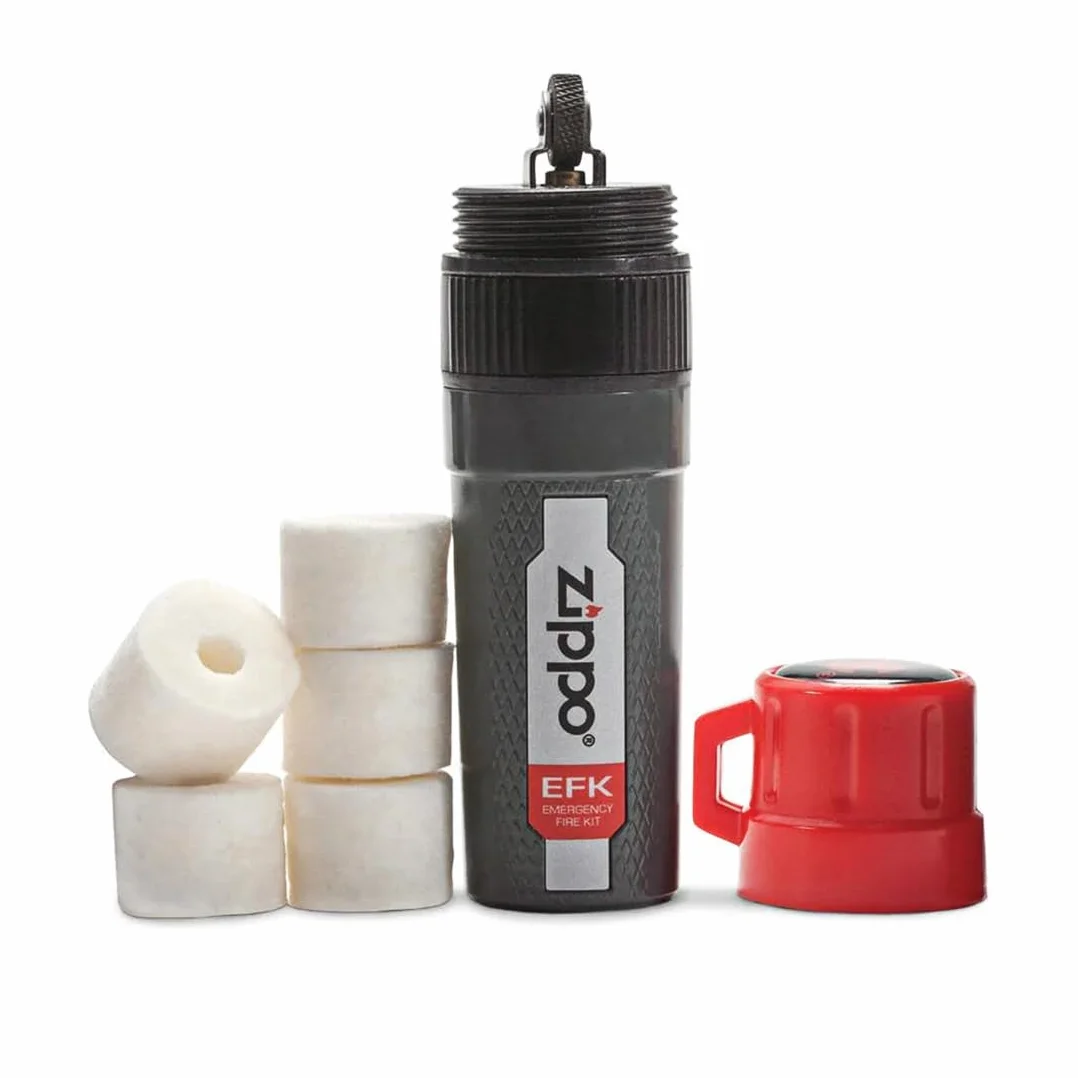 Zippo Pedernal de Supervivencia Kit Fuego Encendedor Emergencia Rueda Chispa Yesca Alternativa Ferrocerio Camping Bushcraft