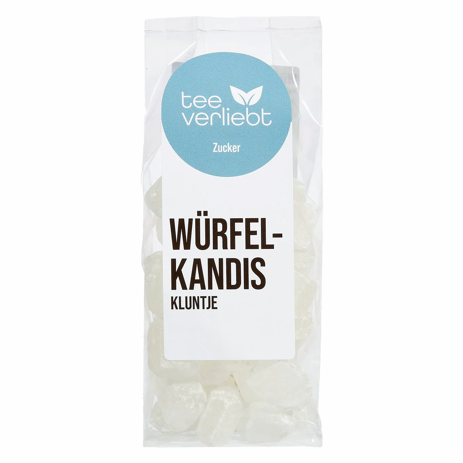 FRUTEG Candi azúcar blanco extra grueso | 5x 250 g de grosor blanco Kluntjes - en bolsa de diapositivas | Candi Cube grande - Té rústico Azúcar | Kluntje Kandis 5x 250 g