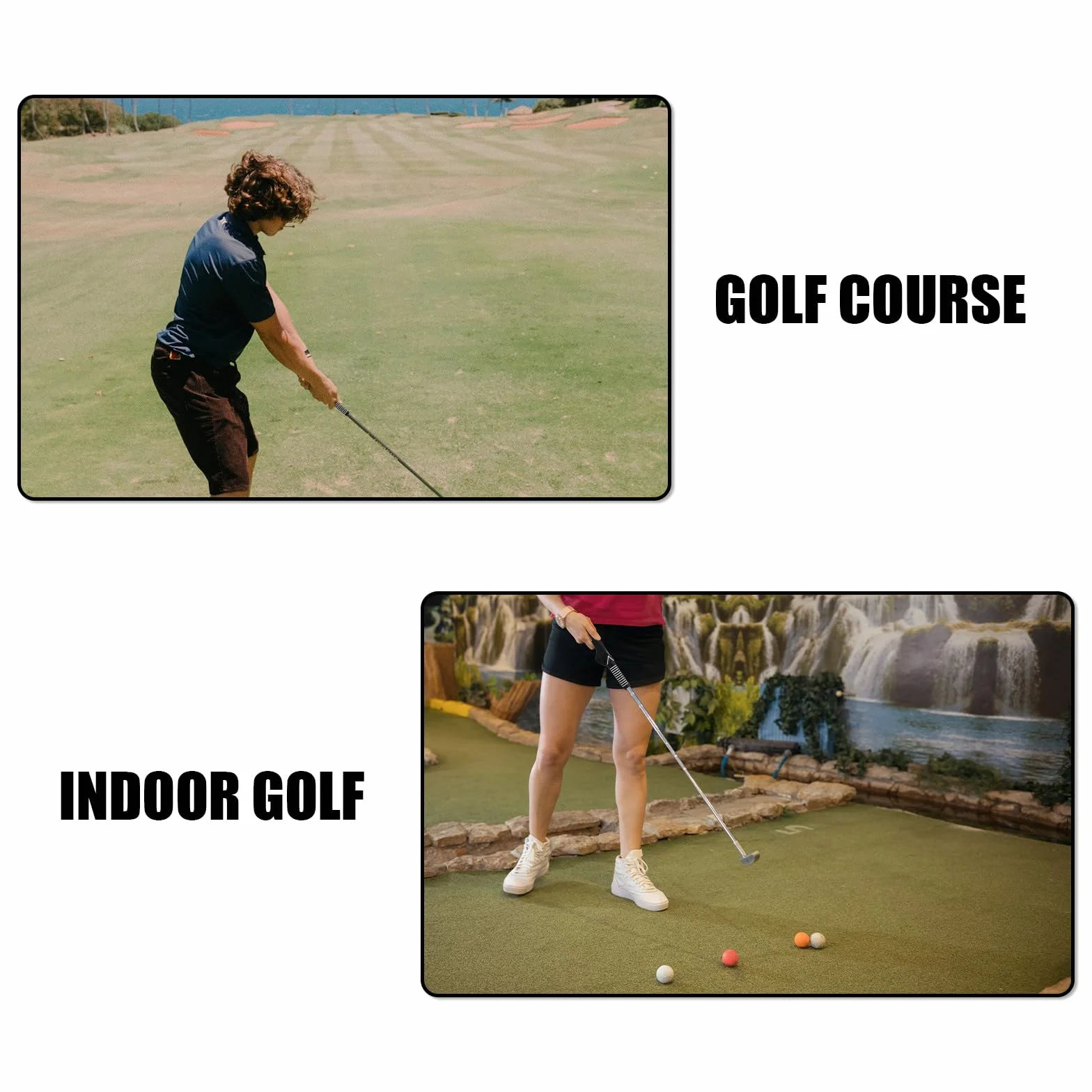 Entrenador de Agarre de Golf para Zurdos, Empuñadura Antideslizante Accesorios de Práctica