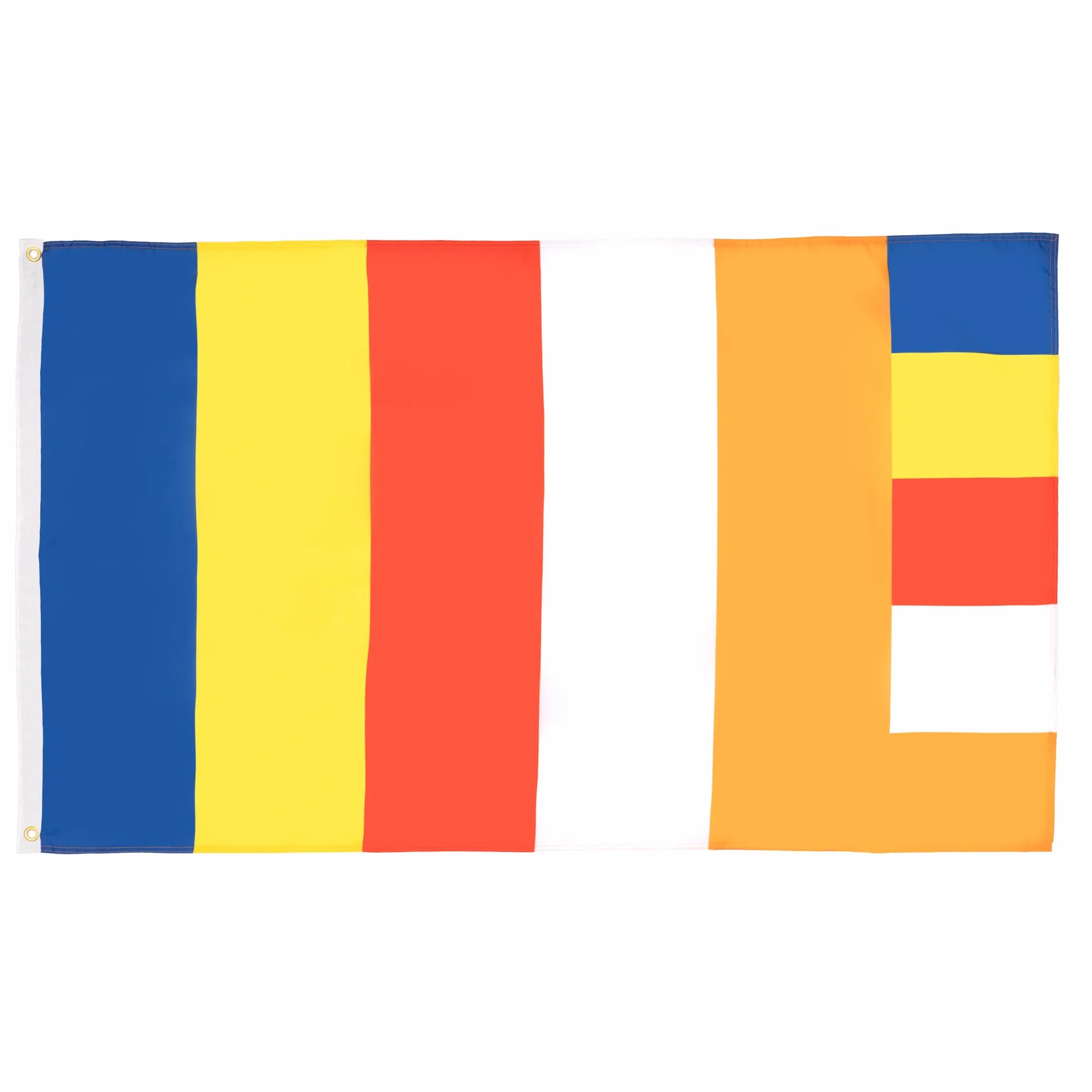 AZ FLAG Bandera Budista 150x90 cm Tibet Poliéster Ojales Metal