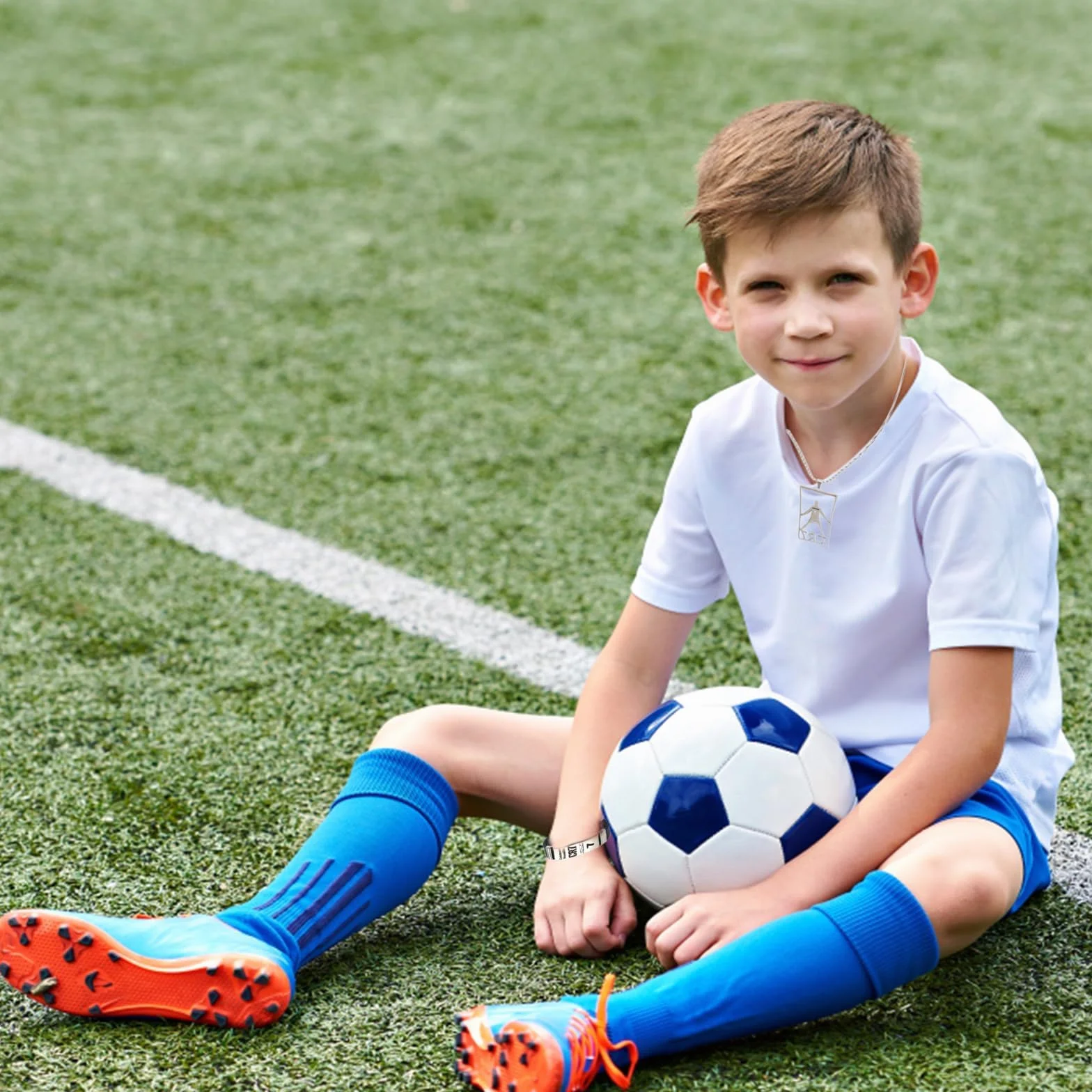 Juego de accesorios de fútbol CR7 3 piezas pulsera collar llavero