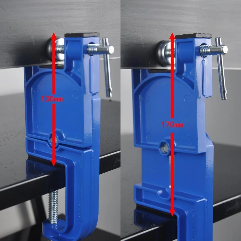 Étau de ski alpin métallique réglable angle et hauteur pour réparer et cirer les skis