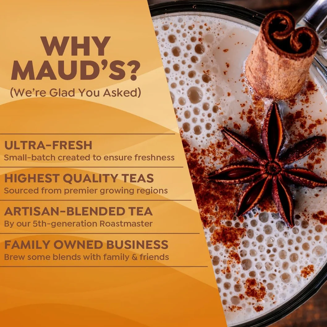 Maud's Cha Cha Chai especiado - 72ct