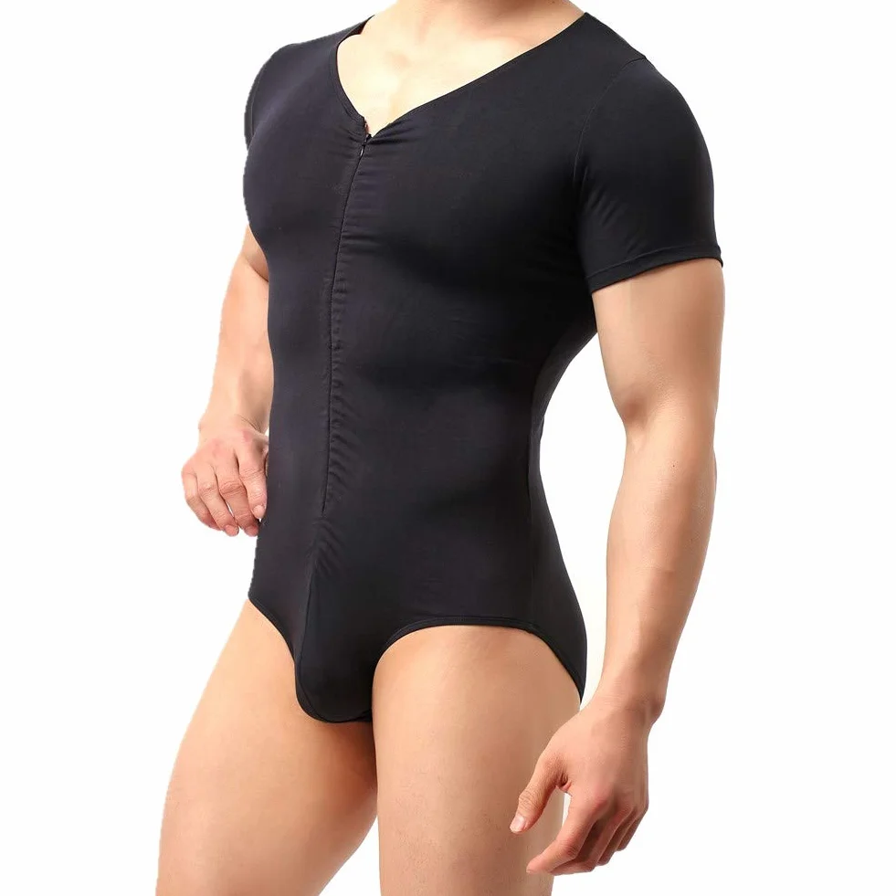 CSMARTE Men's Modal Cotton Bodysuit Wrestling Singlet Athletic Leotard