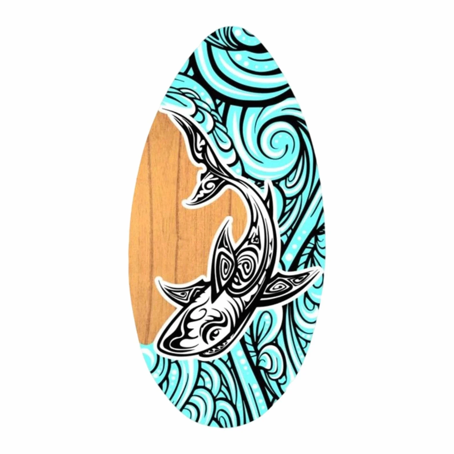 Amagogo Tabla de Skimboard de Madera para Playa, Arena, Aguas Poco Profundas, Tabla de Surf Pequeña