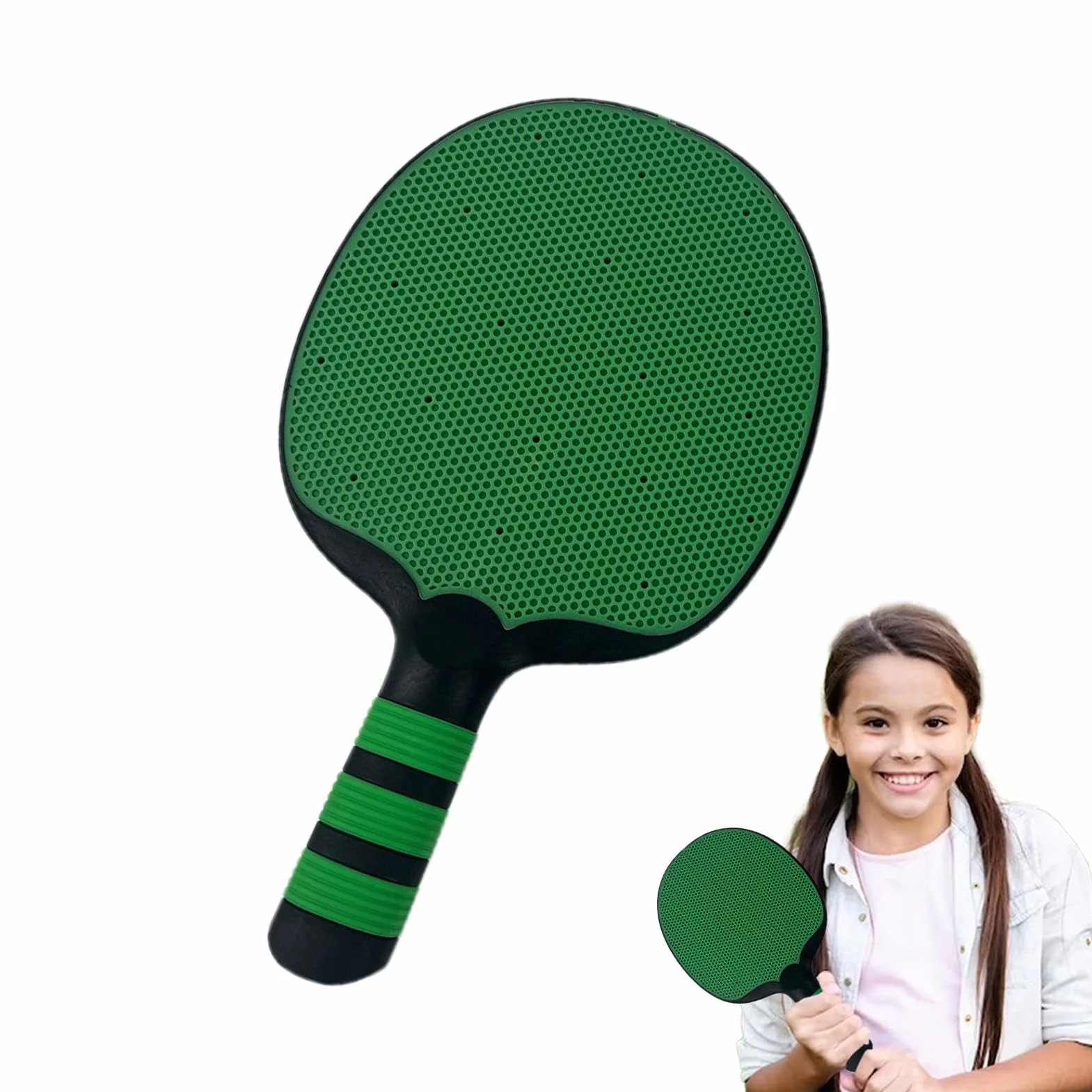 Table Tennis Paddle Training Racket PU Waterproof Height Adjustable Indoor Outdoor