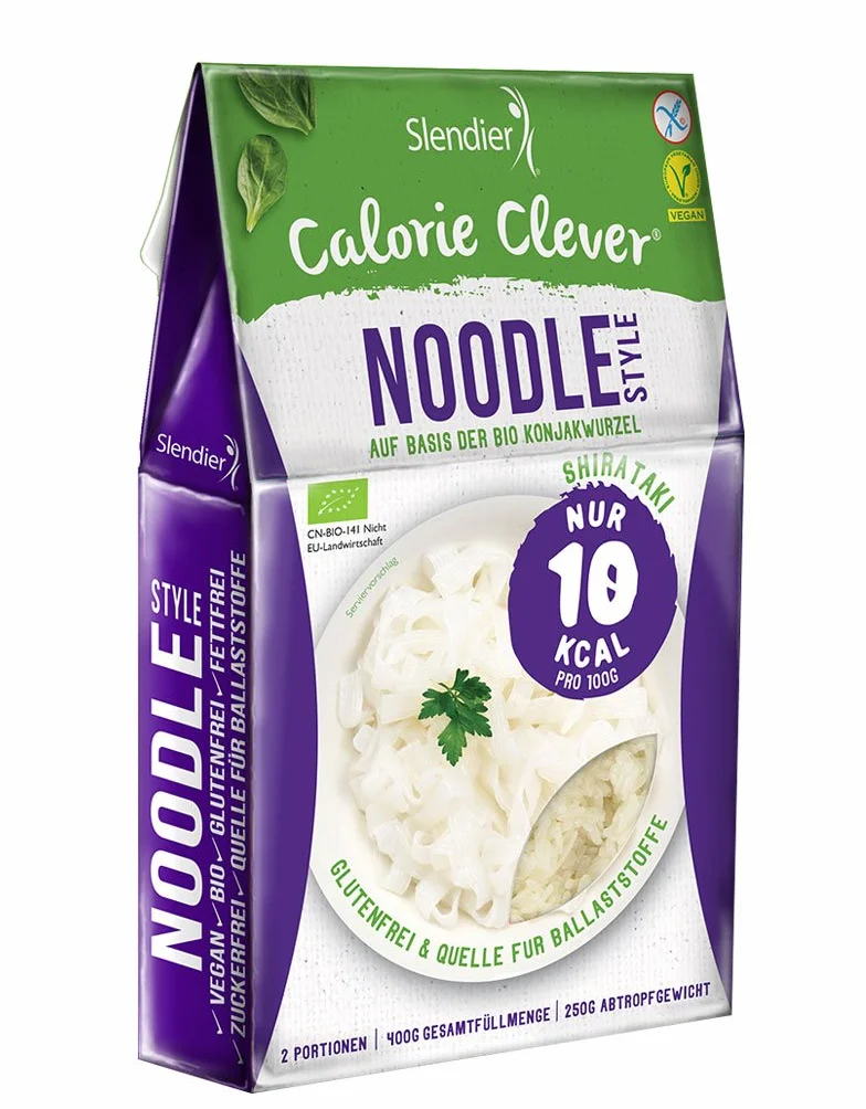 Shirataki Slendier pâtes de konjac biologique - paque dŽasie 6 x 400 g