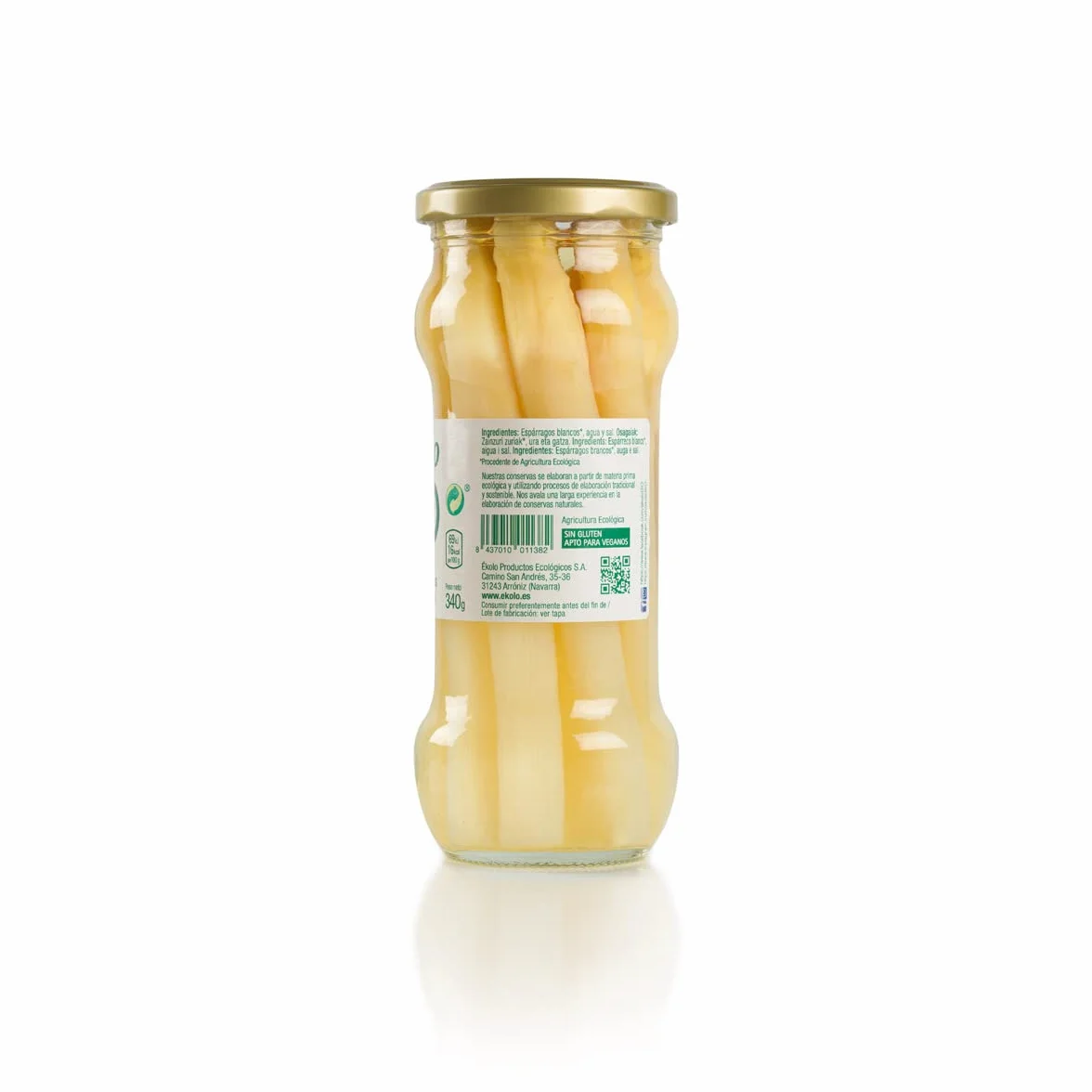 Ekolo Espárragos Blancos Gruesos Bio, 6 Tarros, 340G 2040g