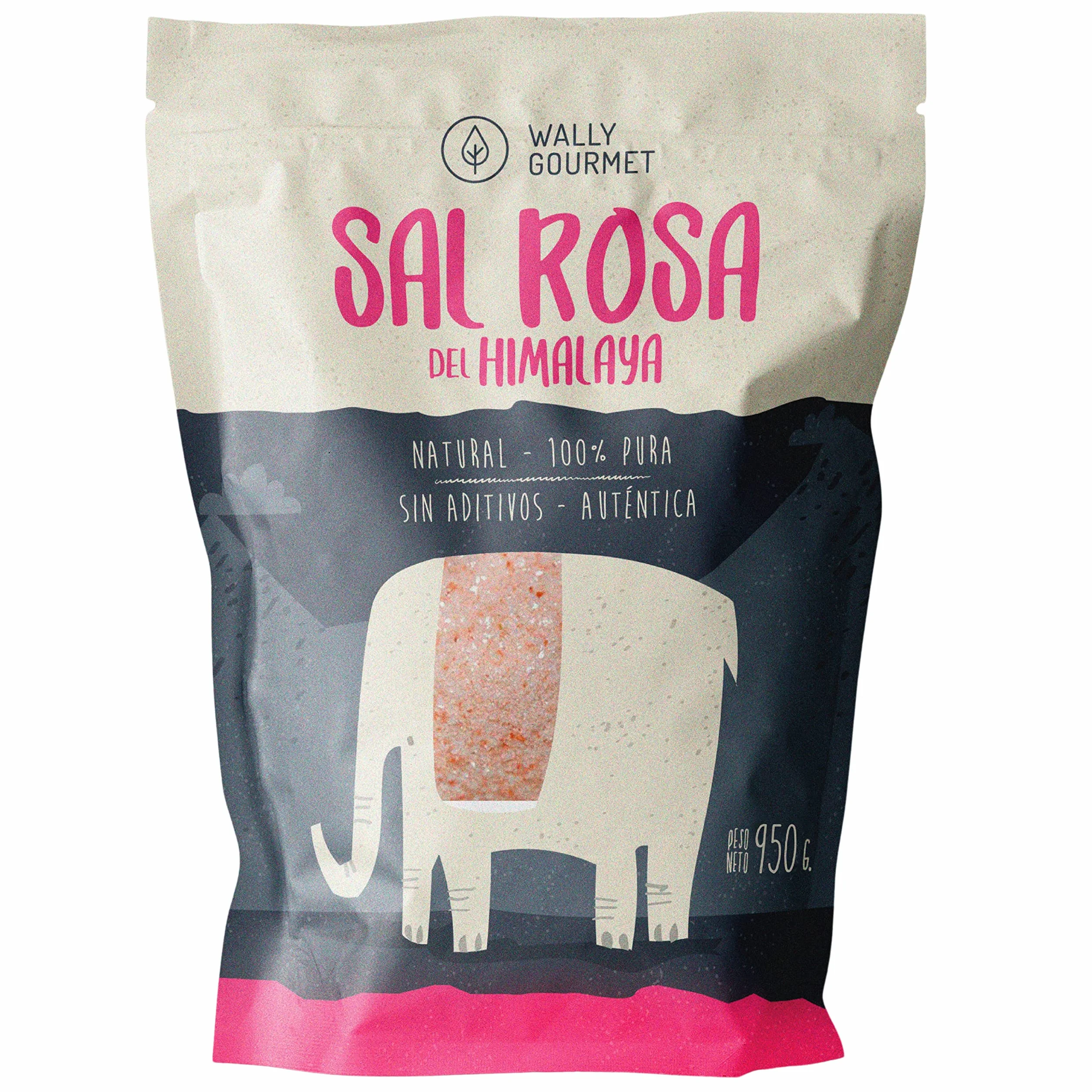 Sal Rosa Del Himalaya, Fina, 100% Natural, Sin Aditivos, Sin Refinado. Mayor Contenido En Oligoelementos. Para Sazonar Y Condimentar. Origen: Punjab, Pakistán.