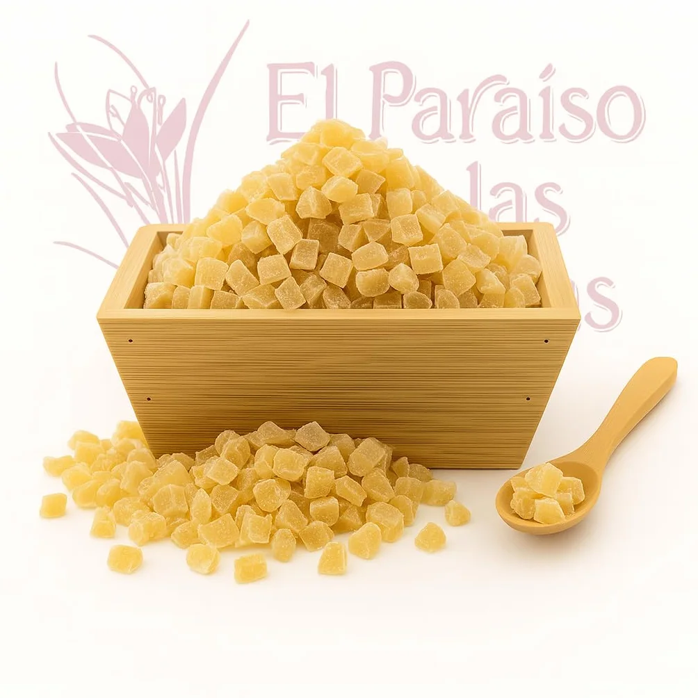 Jengibre Deshidratado 1Kg | Jengibre Cristalizado, Dulce y Aromático, Ideal para Repostería, Postres, Infusiones y Snacks Naturales – Candy Fantasy