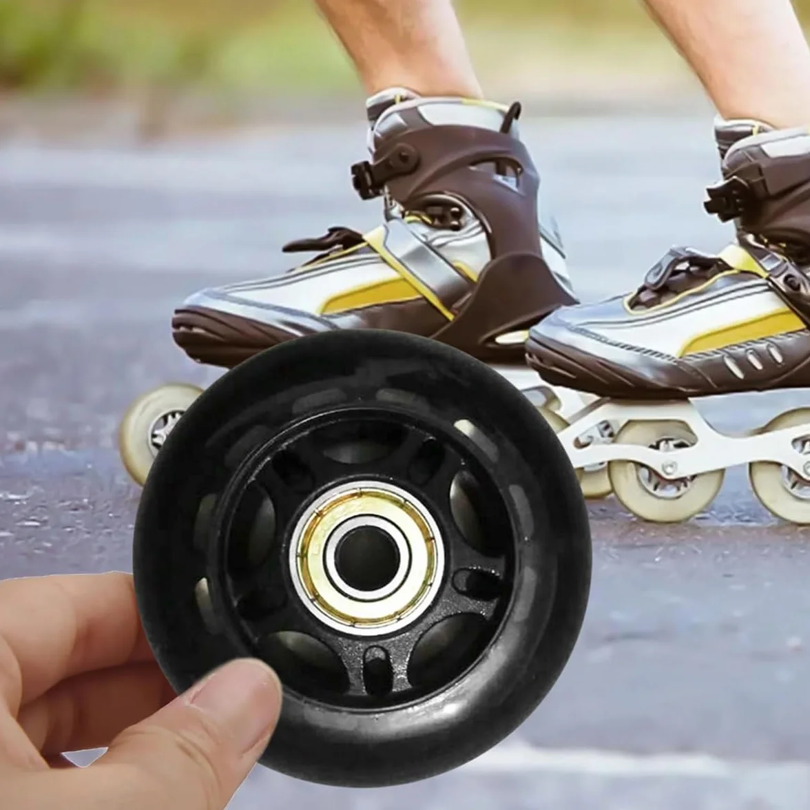 Qury Patines en Línea 63 mm Ruedas de Hockey para Muebles y Maletas