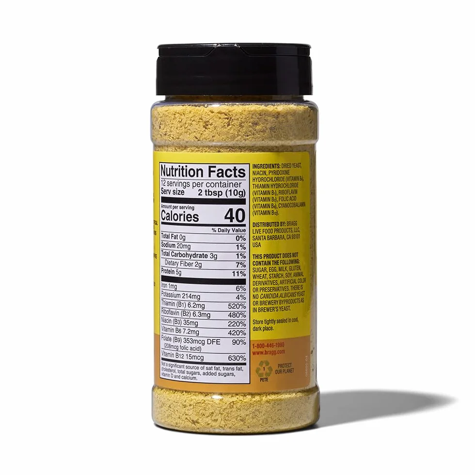 Bragg condimento alimenticio levadura, 4,5 oz