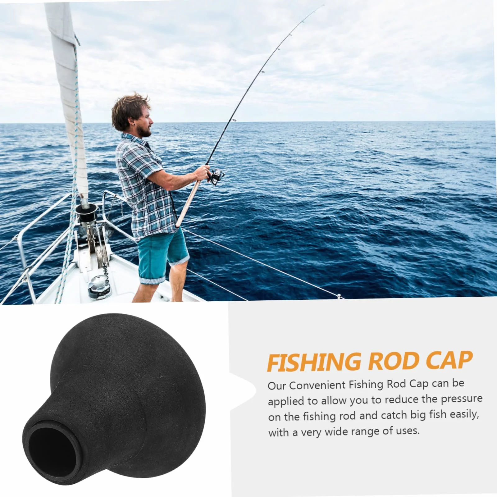 Soporte para Caña De Pescar Esférico Grande, Cojín Culata Eva, Cinturón Lumbar Cómodo, Accesorios Pesca Barco Alta Mar