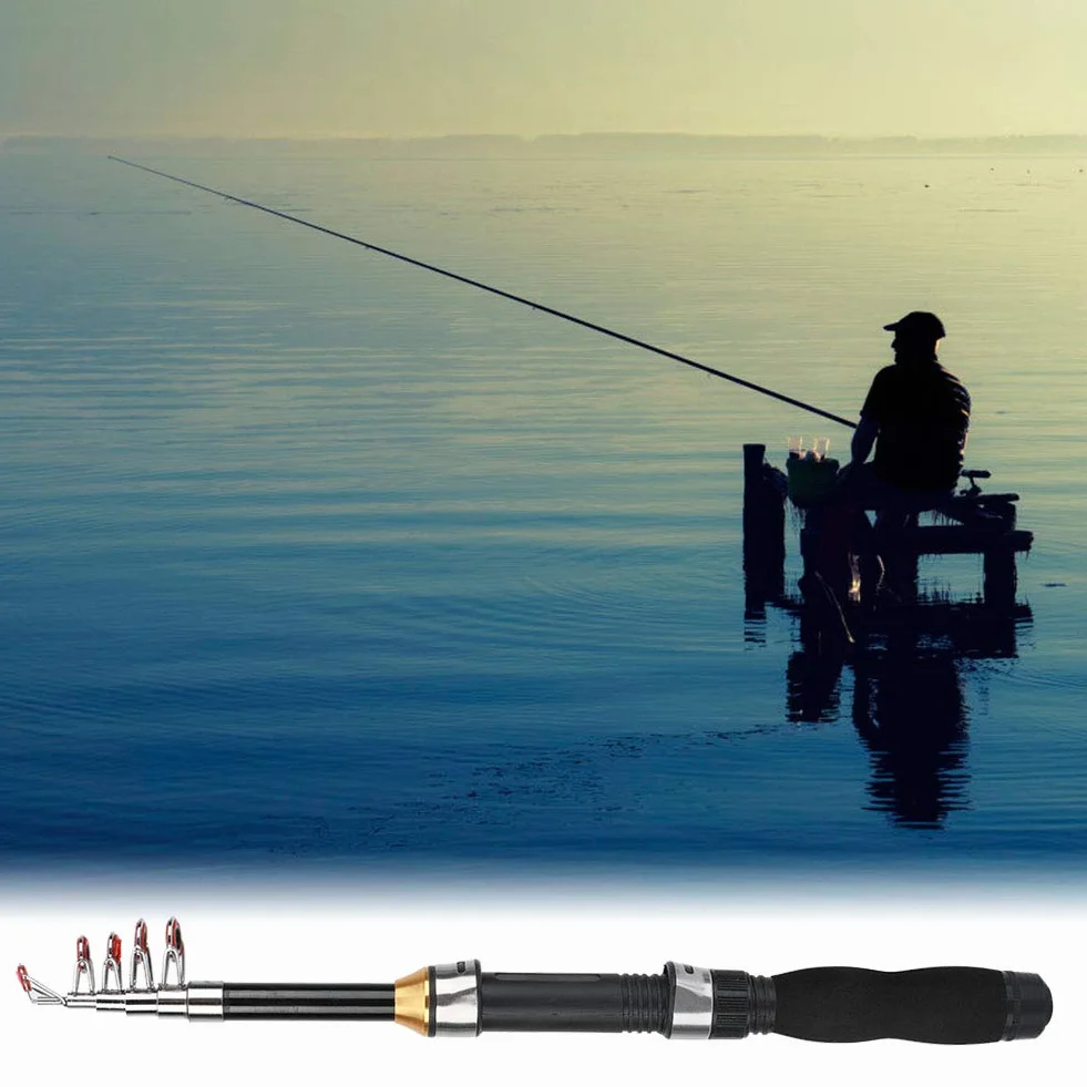 Caña de Pescar Portátil 1.2M para Hielo y Mar Compacta Modelo 28049-100