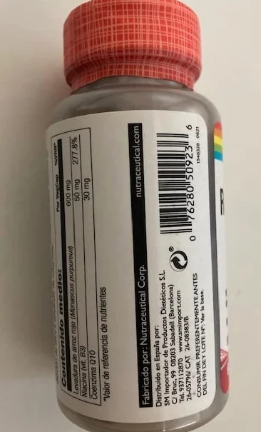 Red Yeast Rice Plus Q10-60 vegcaps (Pack 3 u.)