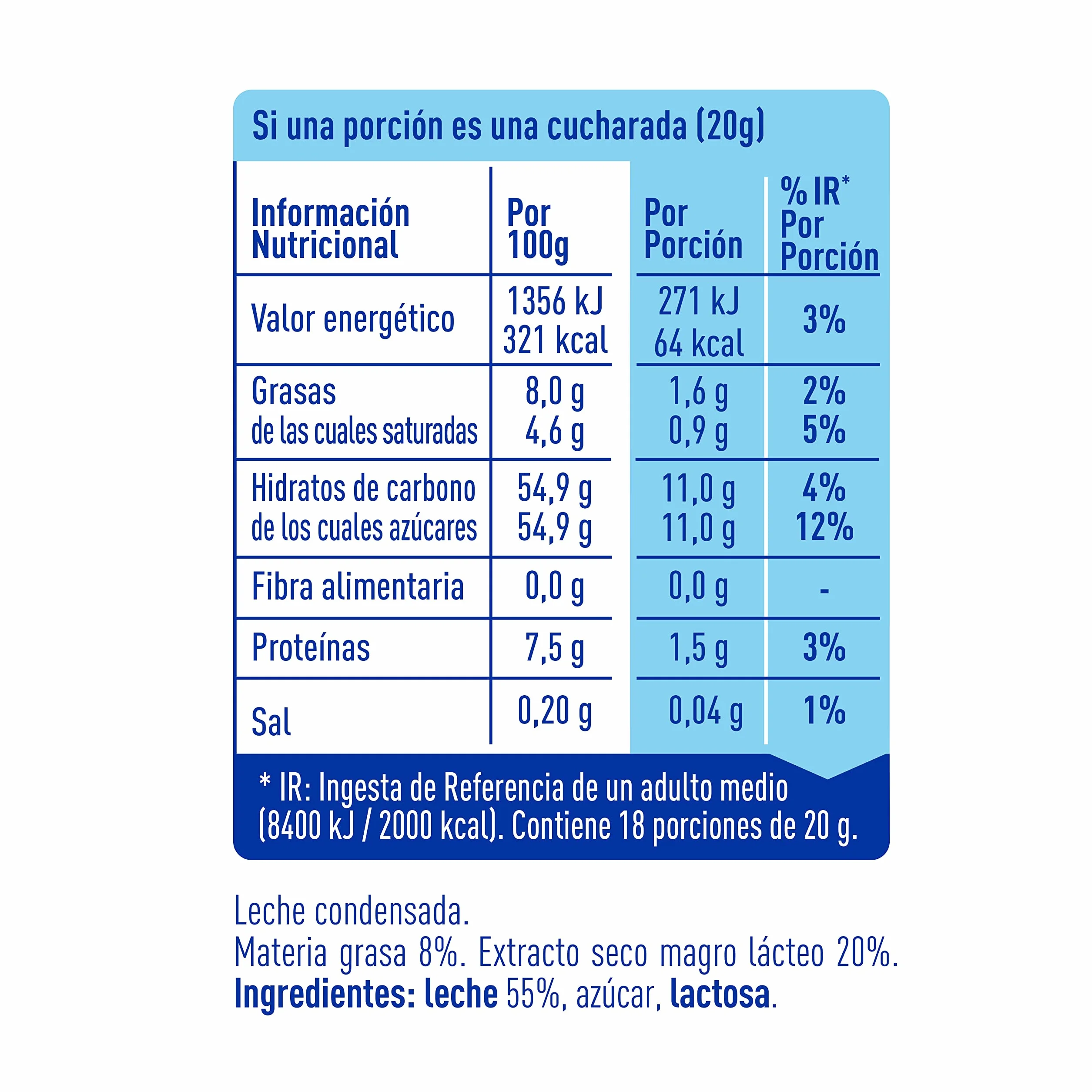 La Lechera Lata de leche condensada entera con abre fácil, 370 g (Paquete de 12)