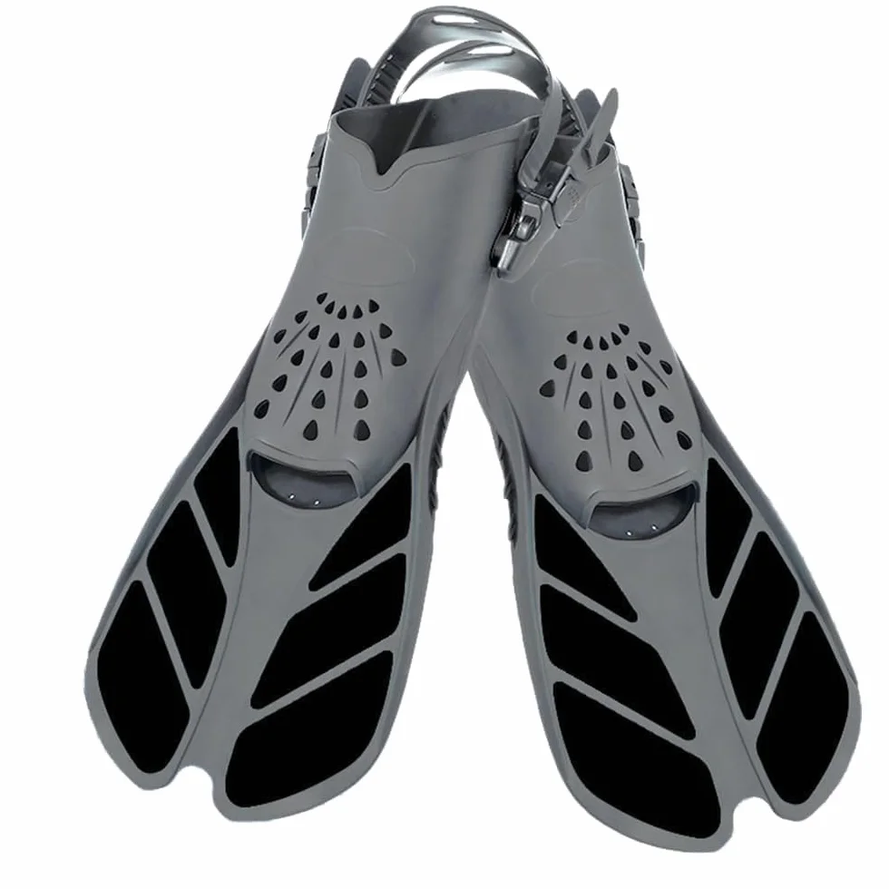 Aletas de Snorkel Ajustables Tallas 36-41 con Bolsa de Almacenamiento para Adultos y Niños