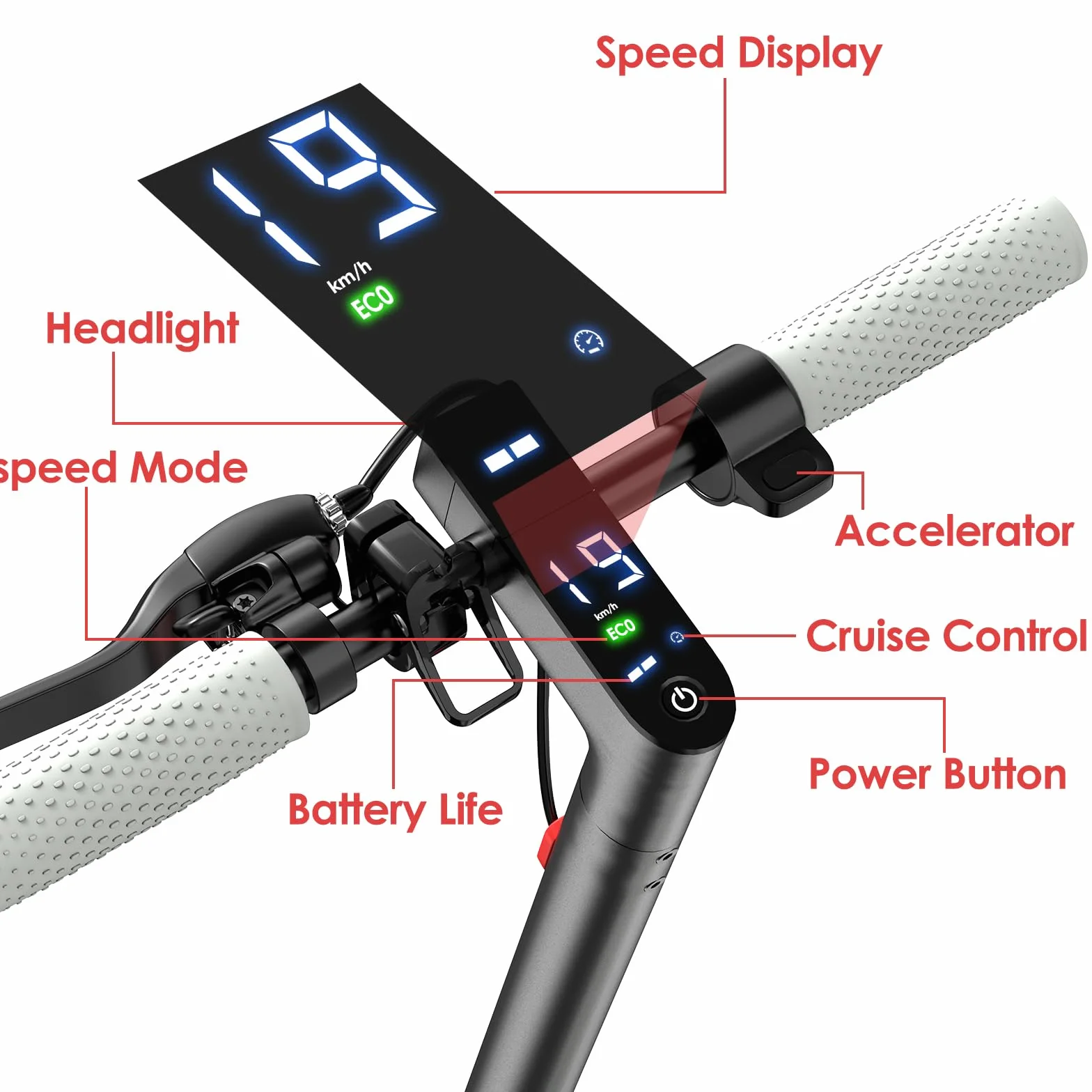 Patinete Eléctrico 350W/500W 25 km/h 35-48 km Autonomía 8.5"-10" Neumáticos Adultos Dual Frenado App