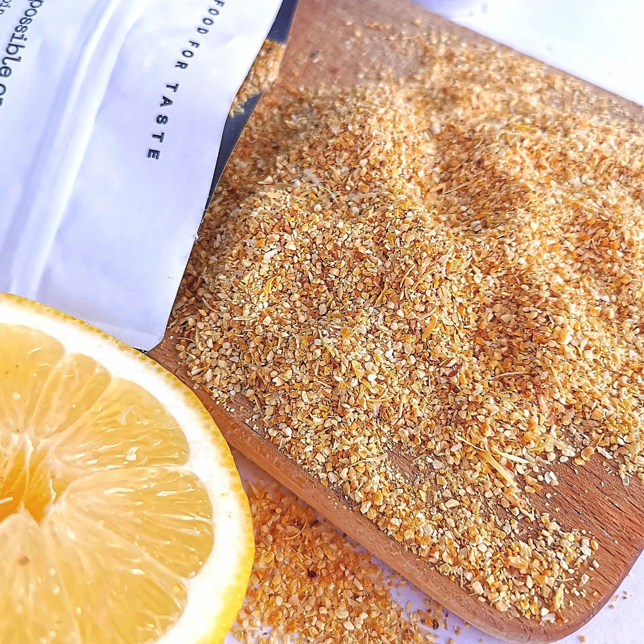 Limon Deshidratado en Polvo | 100% Natural Limon Seco | Fruta Deshidratada Sin Azucar Fruta Seca | Vegana Cruda 100% Fruta Pura en Polvo | Dried Lemon Fruit Powder | ZingyZoo (polvo grueso)