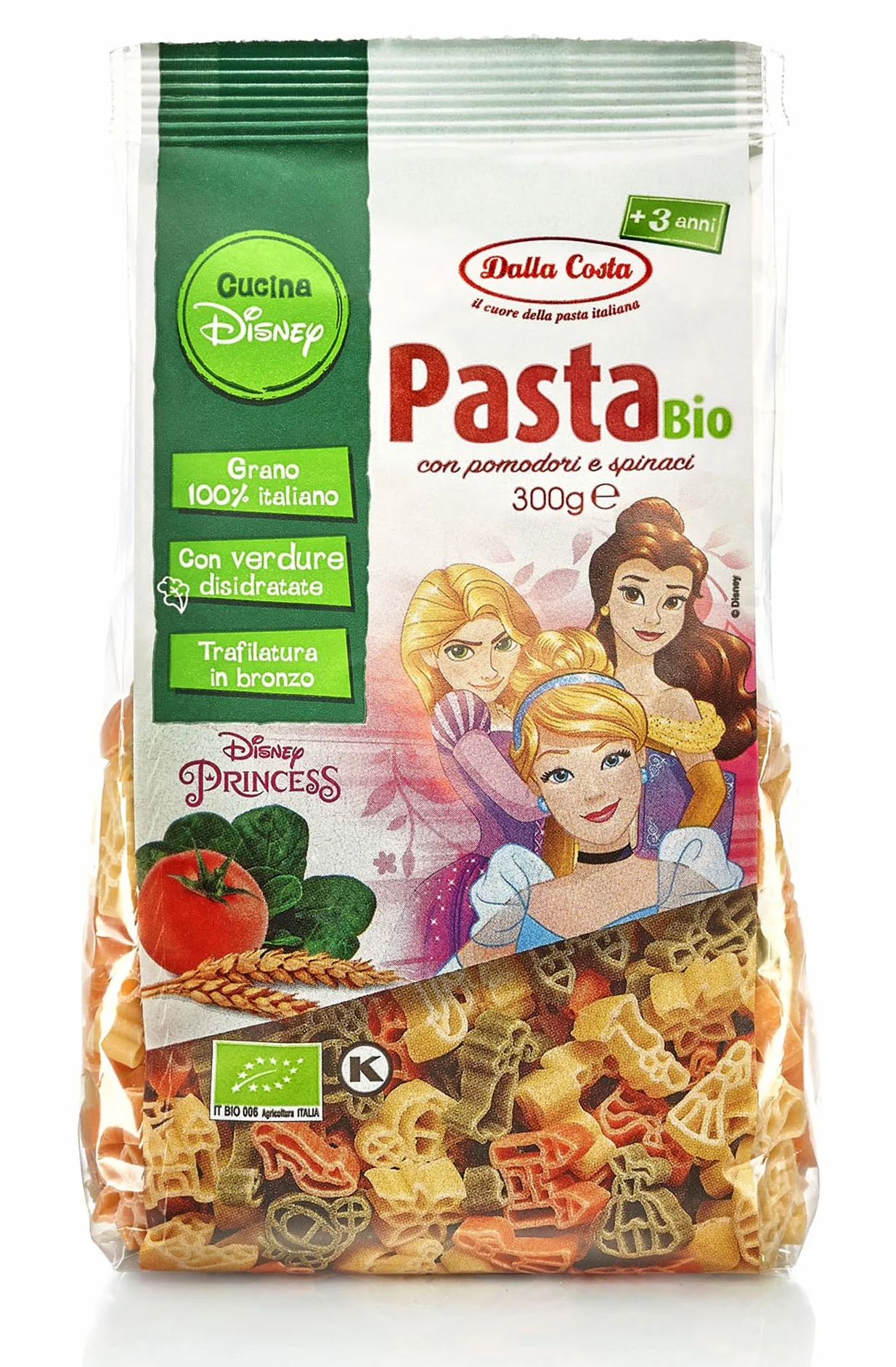 Pasta Disney Princesas Bio 300 g