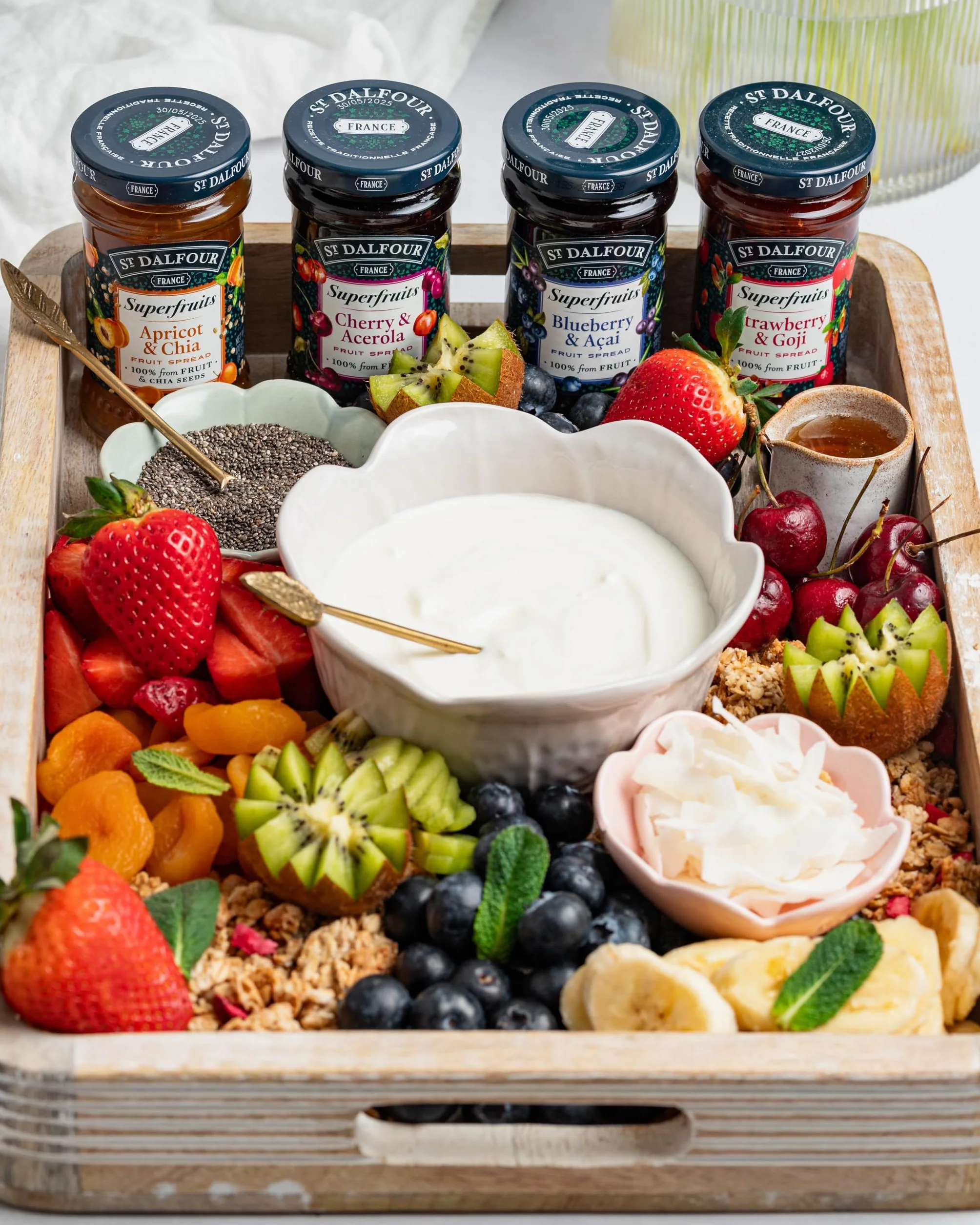 St Dalfour SUPERFRUITS ALBARICOQUE & CHIA | Fruta triturada | Mermelada natural 170gr | 100% fruta sin azúcares añadidos