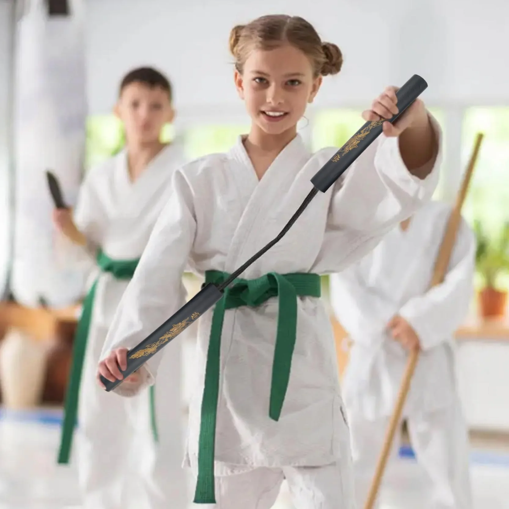 Nunchakus de Espuma para niños, Palos Ligeros de práctica de Artes Marciales, 2 uds.