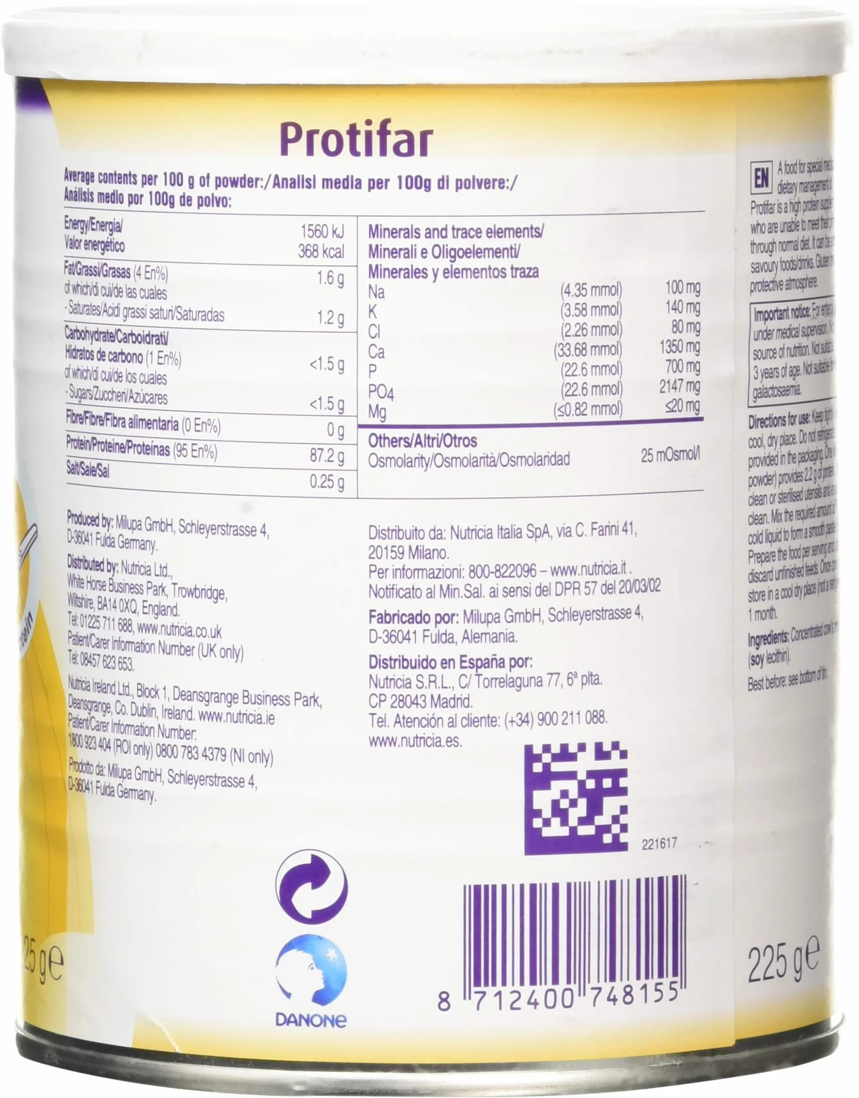 Neutro Bote 225G