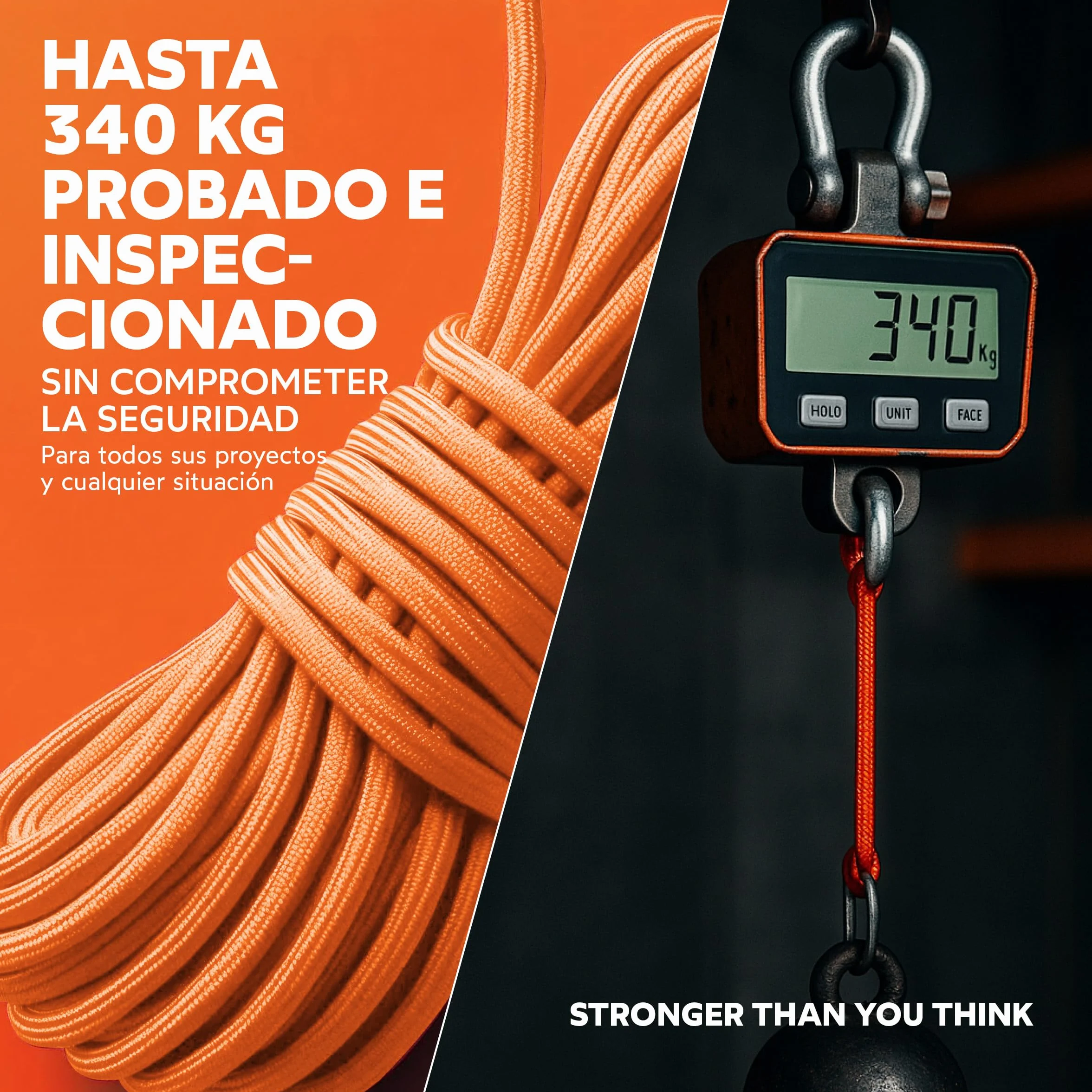 GO!elements Paracord 750 Seil aus reißfester Nylonschnur - Allzweckseil & Reepschnur
