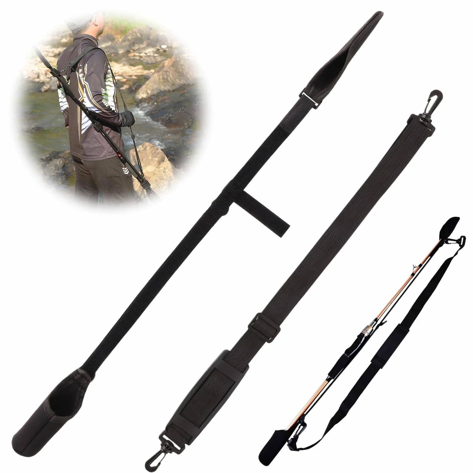 Protector de Caña de Pescar, Soporte para Caña de Pescar Funda Protectora para Carrete
