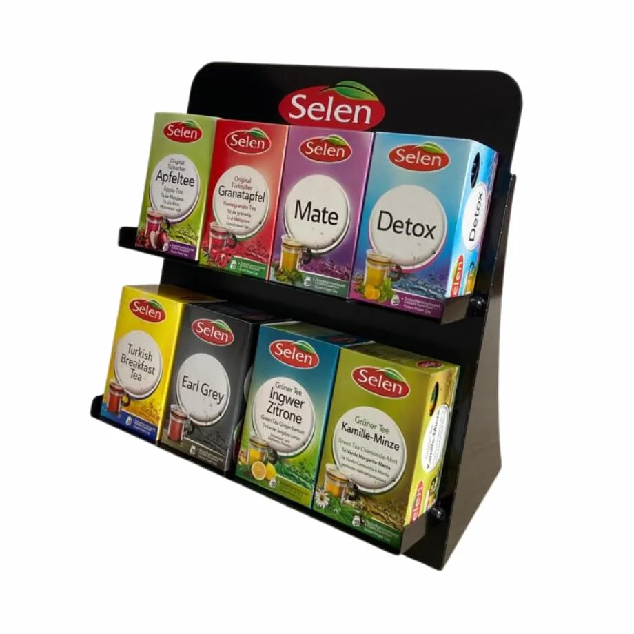 SELEN Expositor con 8 tés diferentes / 8x20=160 bolsitas de té