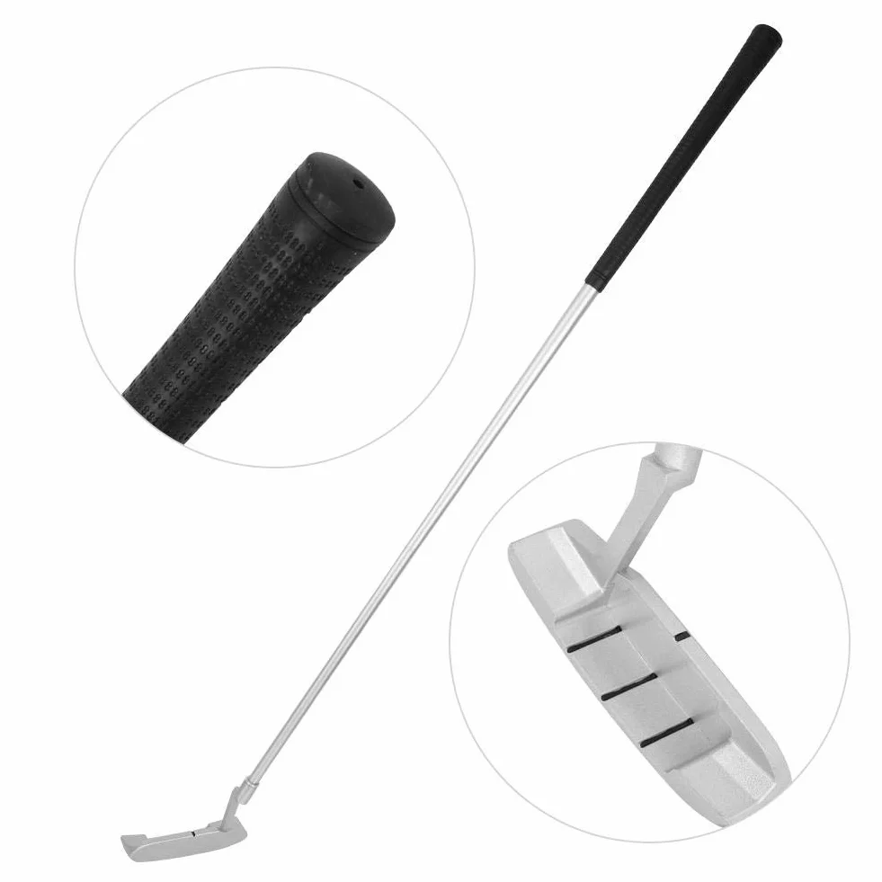 Putter Plegable de Cuatro Secciones 89 cm para Golfistas Diestros o Zurdos Accesorio de Entrenamiento