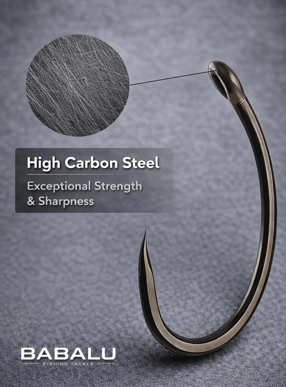 Anzuelos de Pesca BB12 50 Unidades Acero de Alto Carbono Sin Rebarba