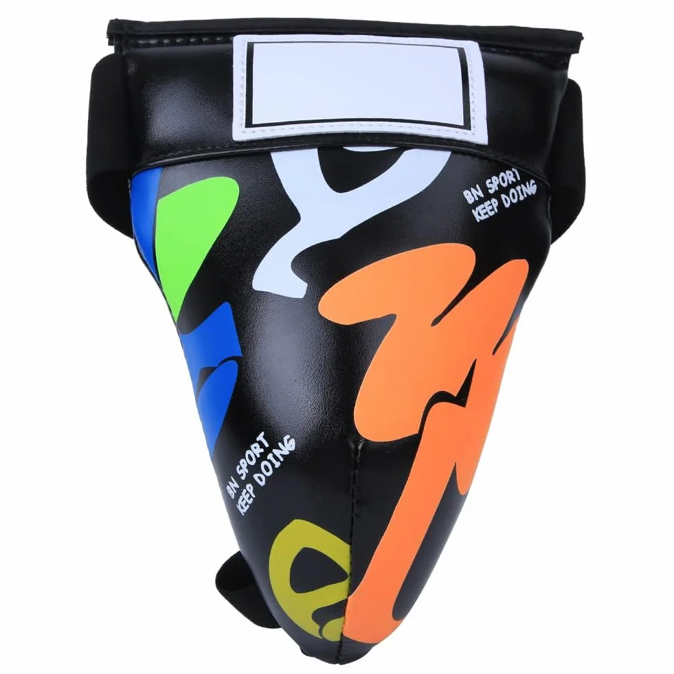 Alomejor Niños Jockstrap Groin Guard Youth Boys Abdo Groin Cup Protector Boxeo Equipo Protección Abdominal Negro