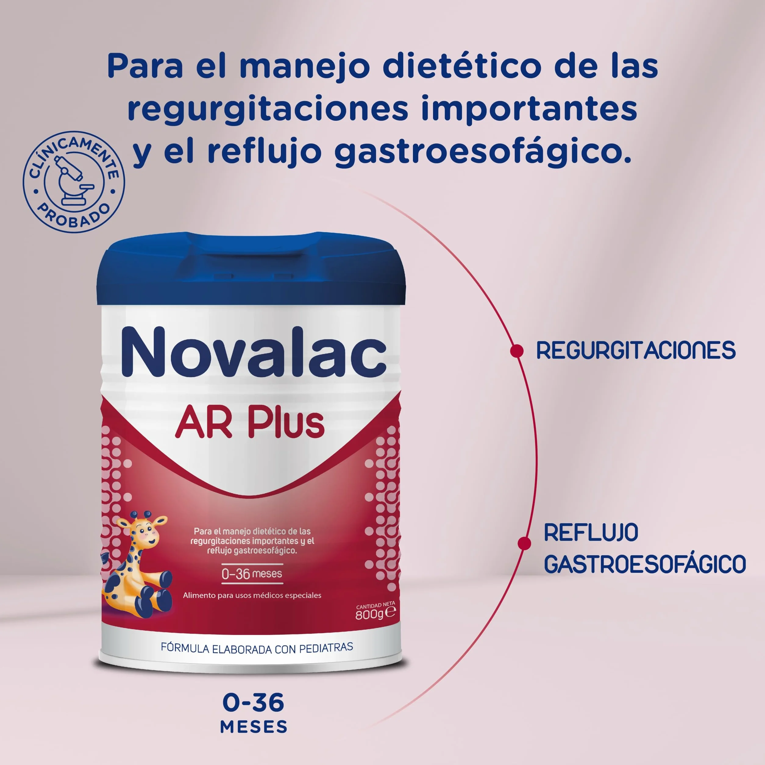 Novalac AR Plus Leche en Polvo para Regurgitaciones Reflujo Gastroesofágico 800 g