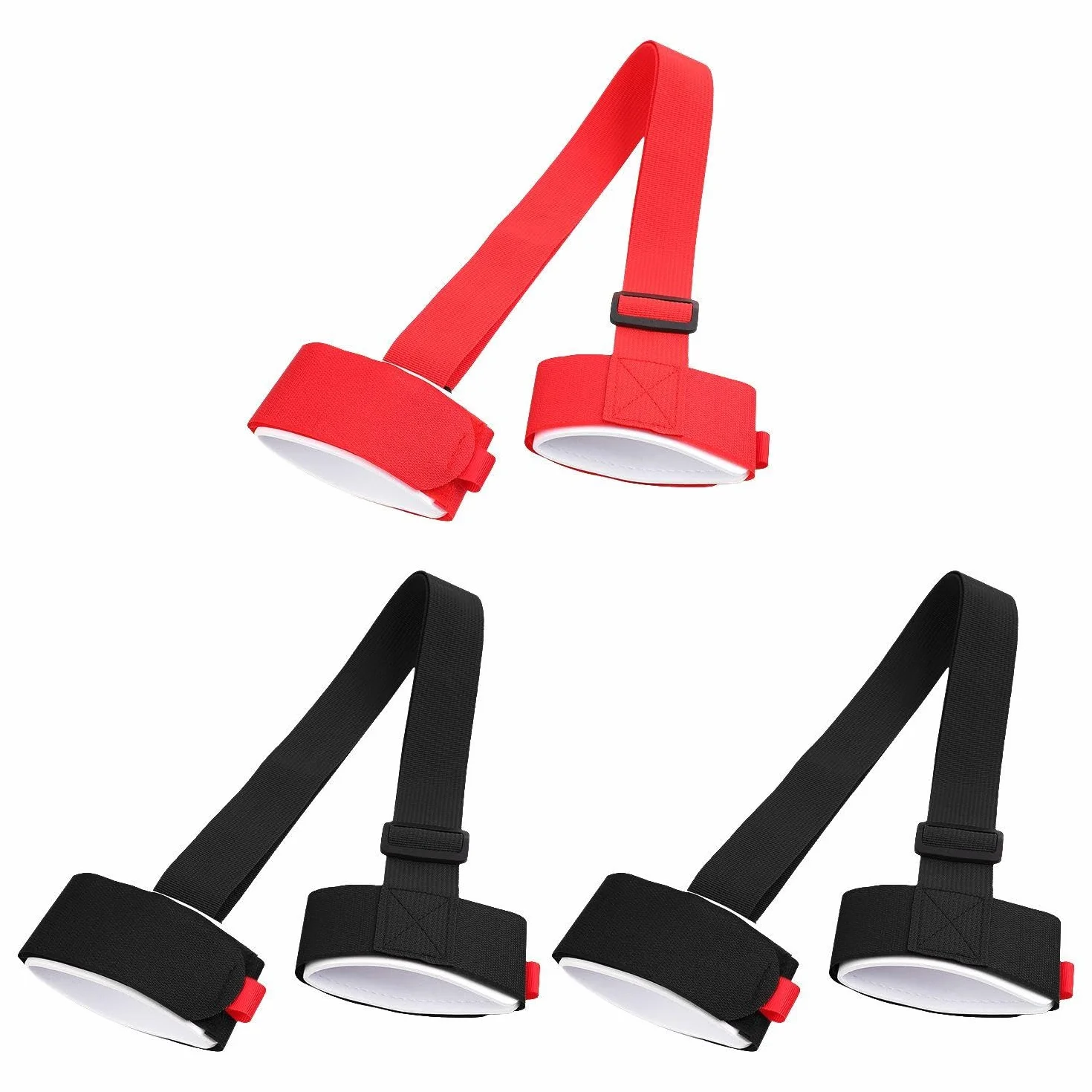 Pack De 3 Correas Ajustables Para Snowboard Y Esquí, Negro