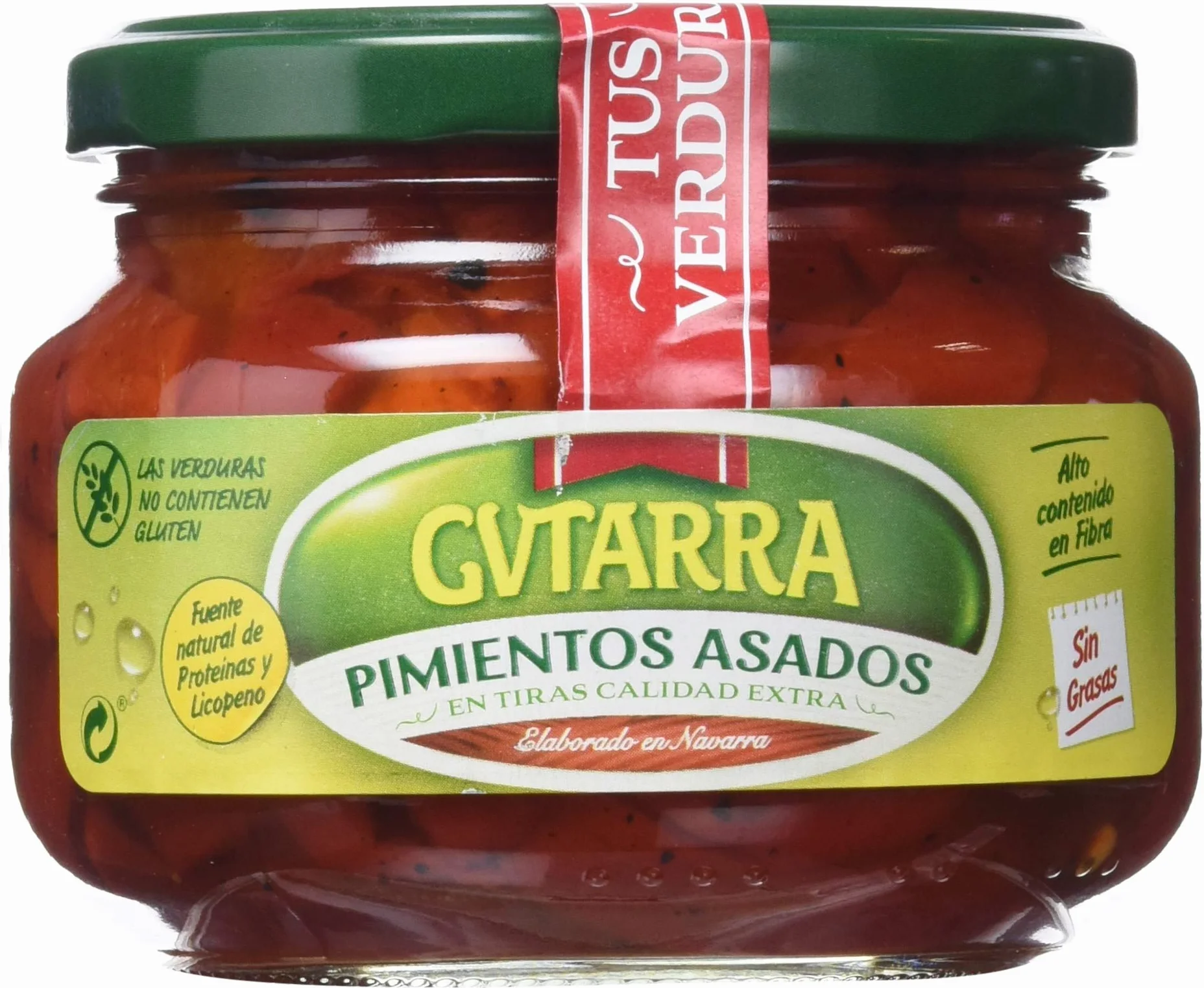 Gvtarra Pimiento Tiras Asado Verdura - Paquete de 6 x 260 gr - Total: 1560 gr