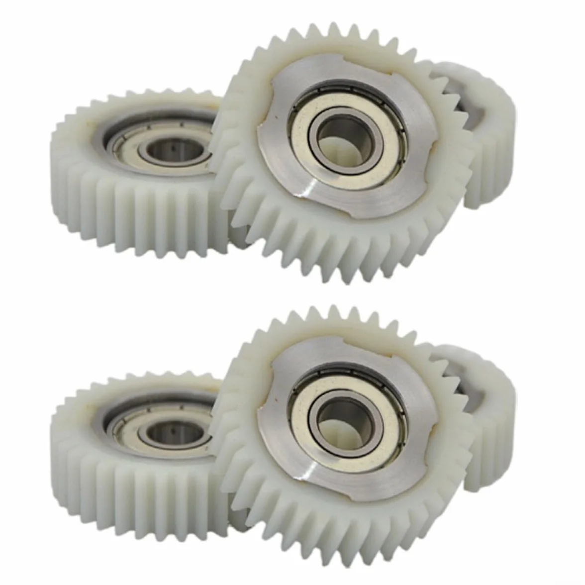 Engranajes rectos nailon 36T motor cubo bicicleta rodamientos 608 PA66