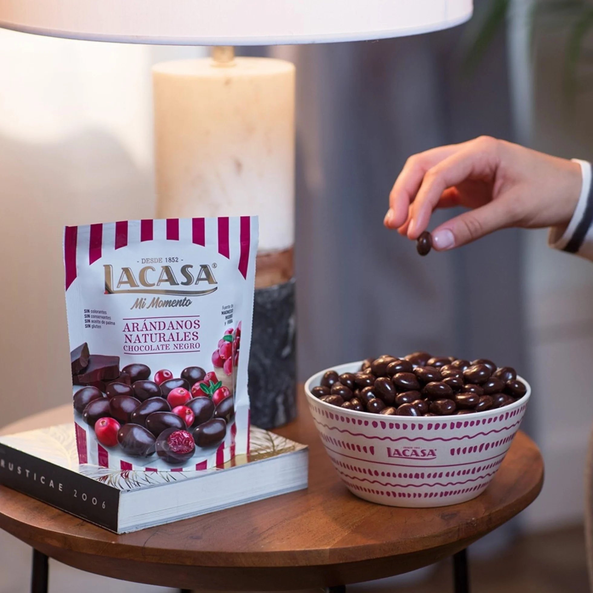 Lacasa Lote de 3x Bolsitas Mi Momento Arándanos con Chocolate negro 125G
