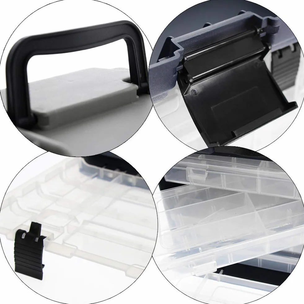 Croch Caja de Pesca 4 Compartimentos Ajustables Accesorios