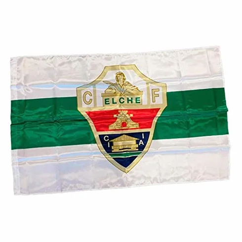 Bandera Elche CF Grande Alicante Verde Blanca Escudo 150 cm
