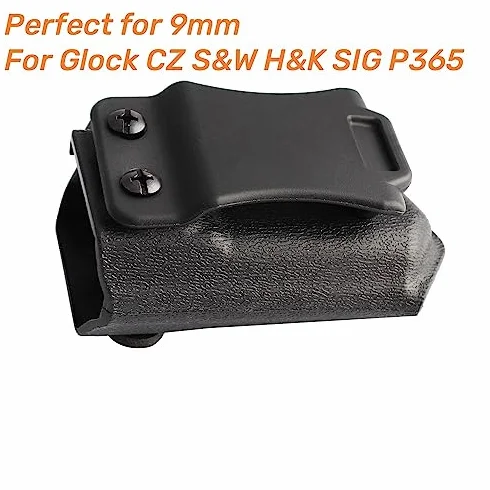 Táctico IWB/OWB Cargador de Doble Pila para Pistola 9mm .40 G1ock CZ S&W H&K Sig P365 Airsoft Hunting