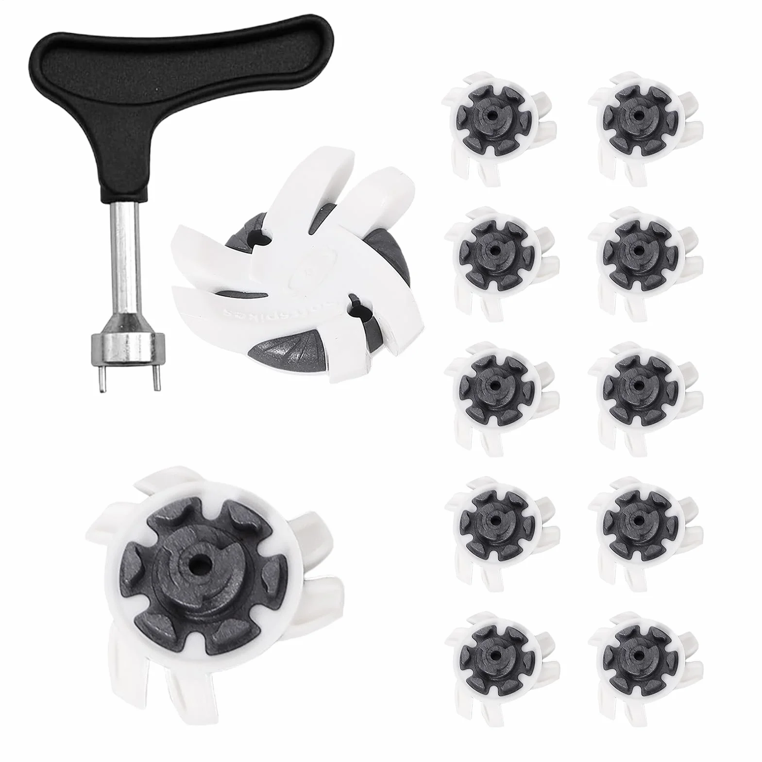 Clavos para zapatos de golf, Reemplazos de clavos antideslizantes, Tacos prácticos para canchas