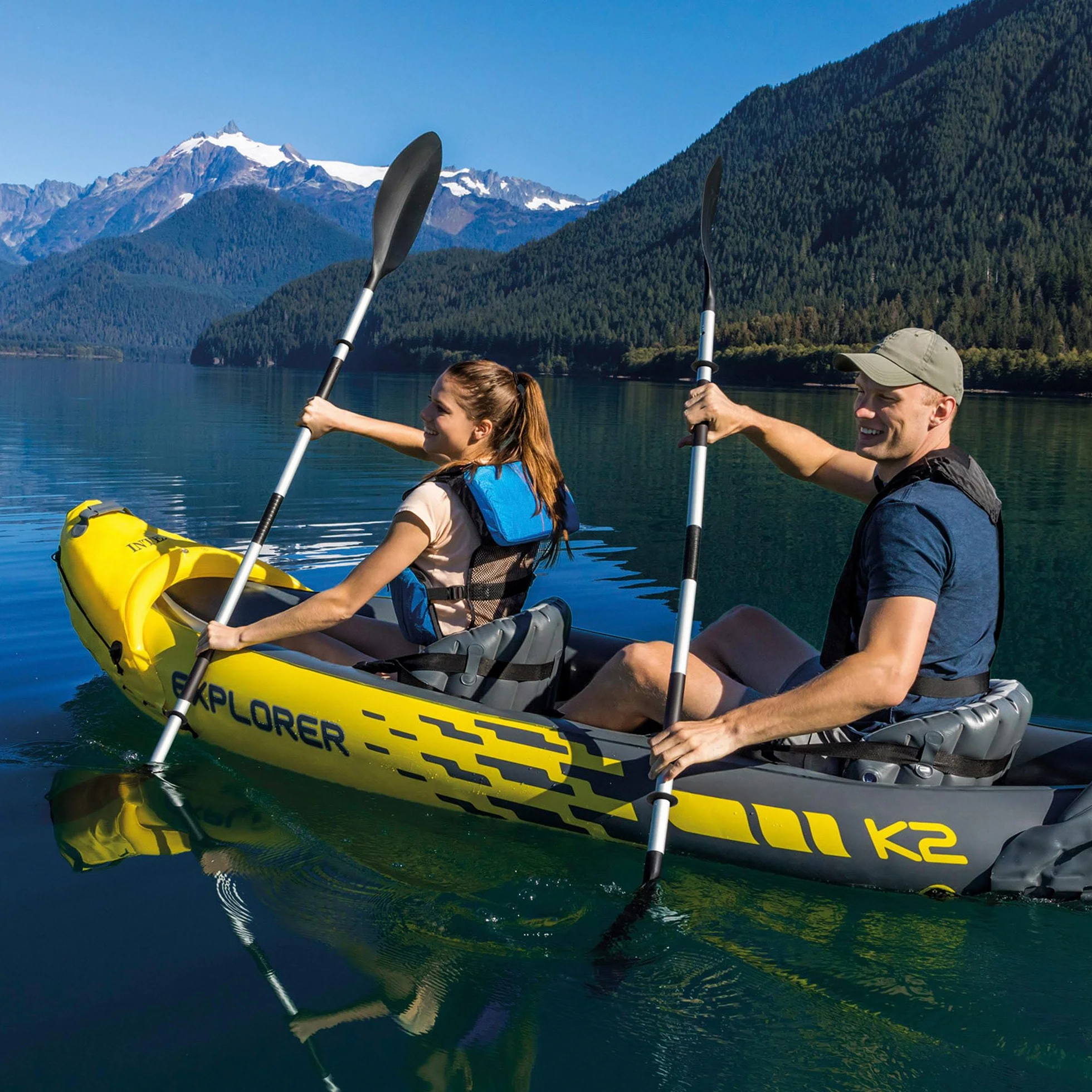 Intex Explorer K2 Kayak Hinchable para Adultos 2 Personas