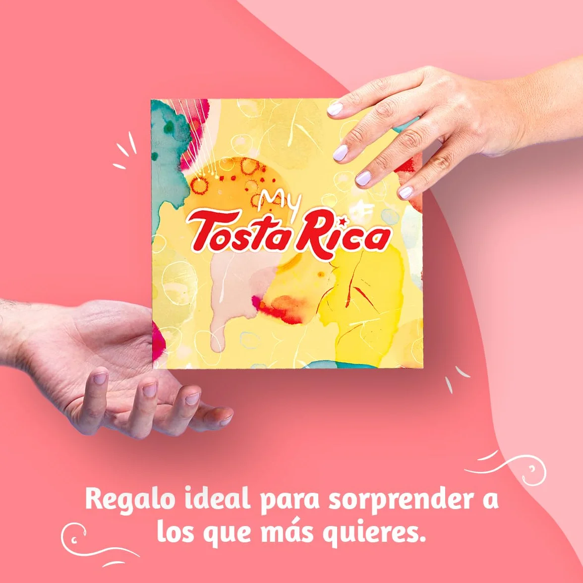 My TostaRica - Galletas con mensaje “Te quiero” - Contenido: 30 Galletas Impresas con Dedicatoria - Regalo con Mensaje Impreso