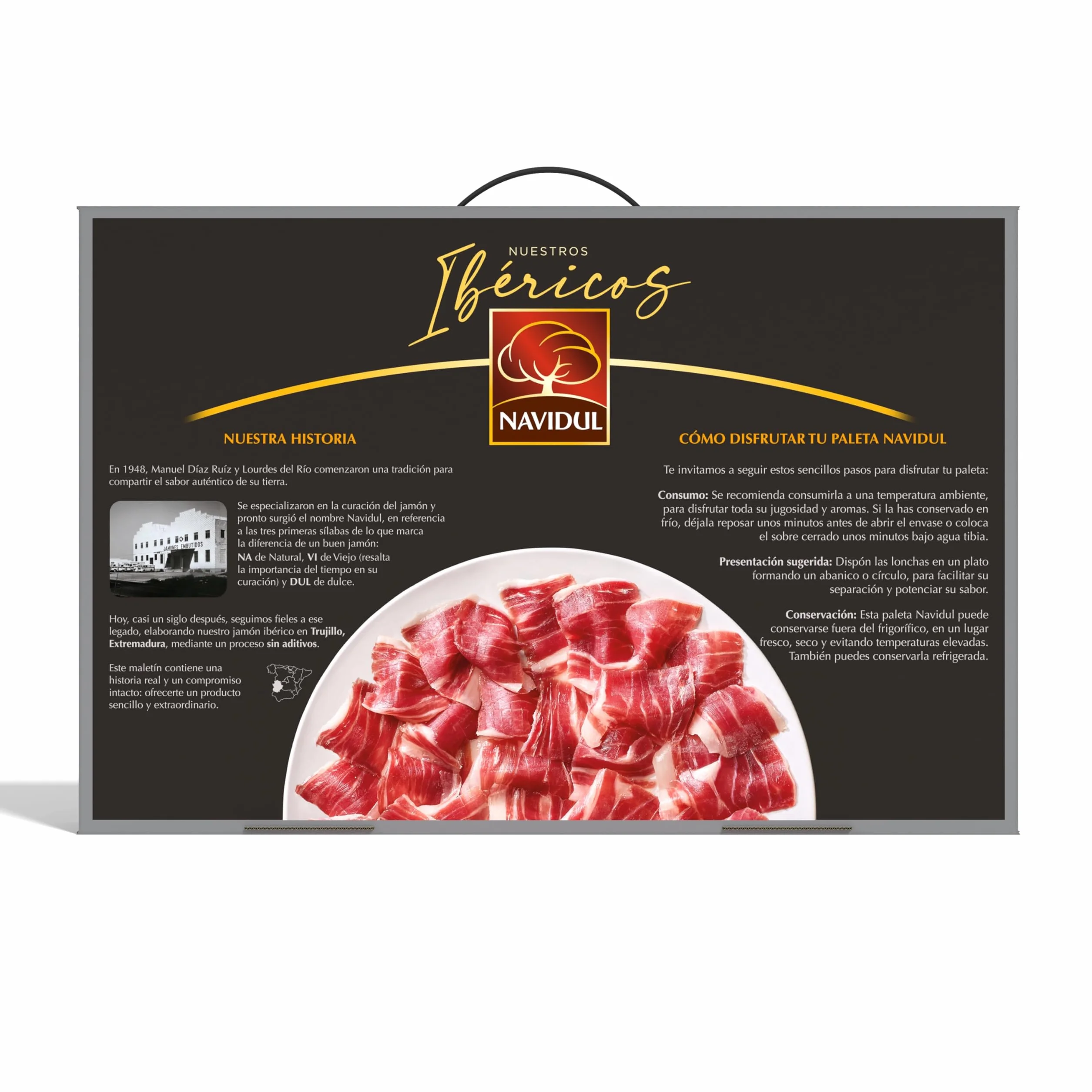 Navidul Maletín Paleta de Cebo Ibérica Freshpack 10x70g 700g