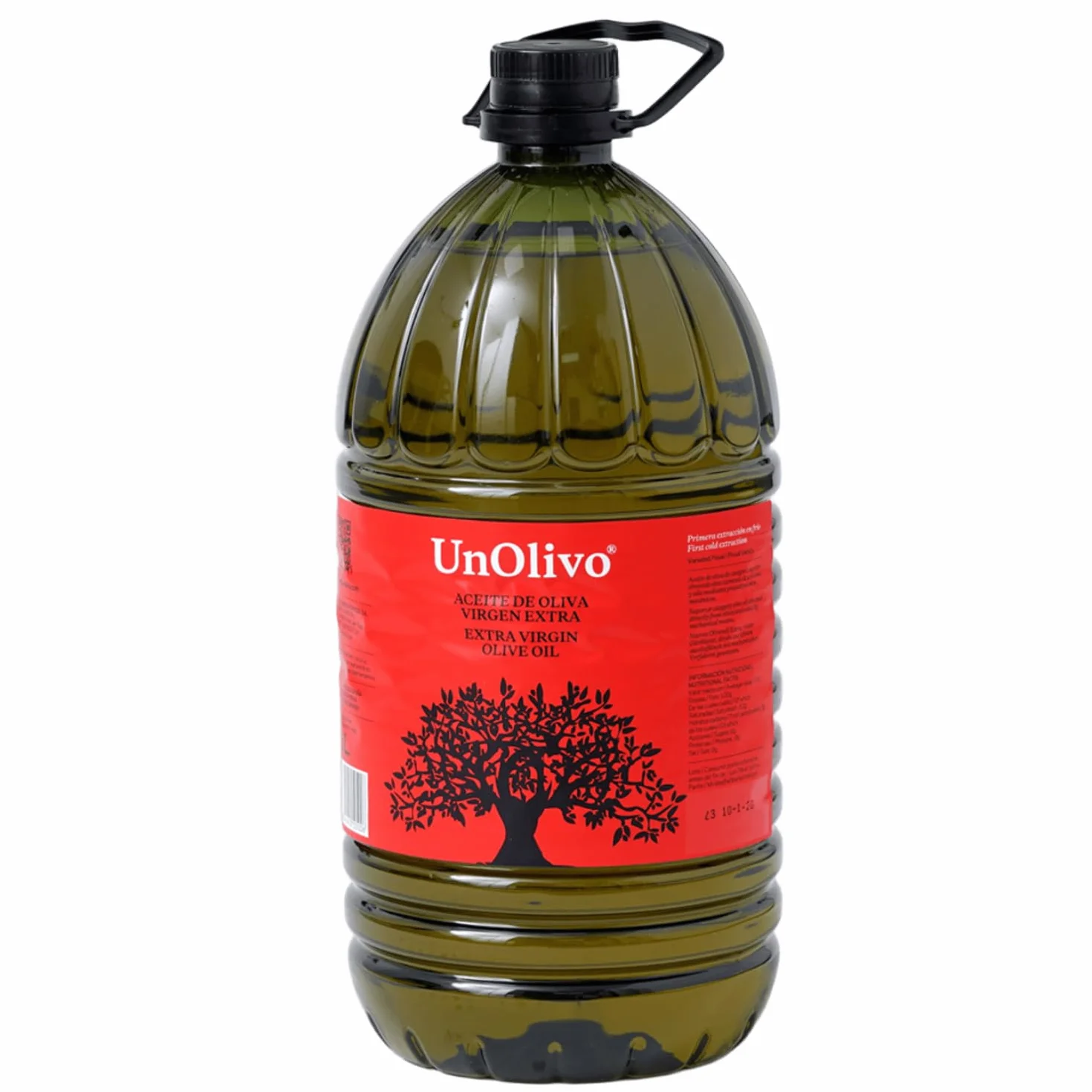 UnOlivo Aceite de Oliva Virgen Extra 5 Litros Pet | Origen Jaén | Variedad Picual | Garrafa AOVE Premium | Prensado en Frío | Persistencia media | Ideal para Tomar en Crudo o para Cocinar